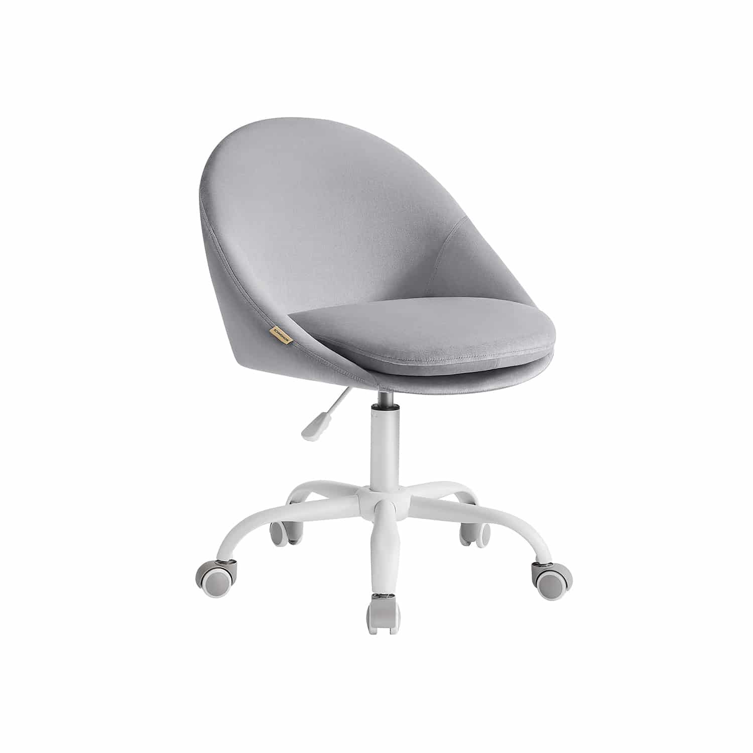Bürostuhl aus Samt höhenverstellbar und taubengrau-OBG020G04 Bürostuhl aus Samt höhenverstellbar und taubengrau-OBG020G04
