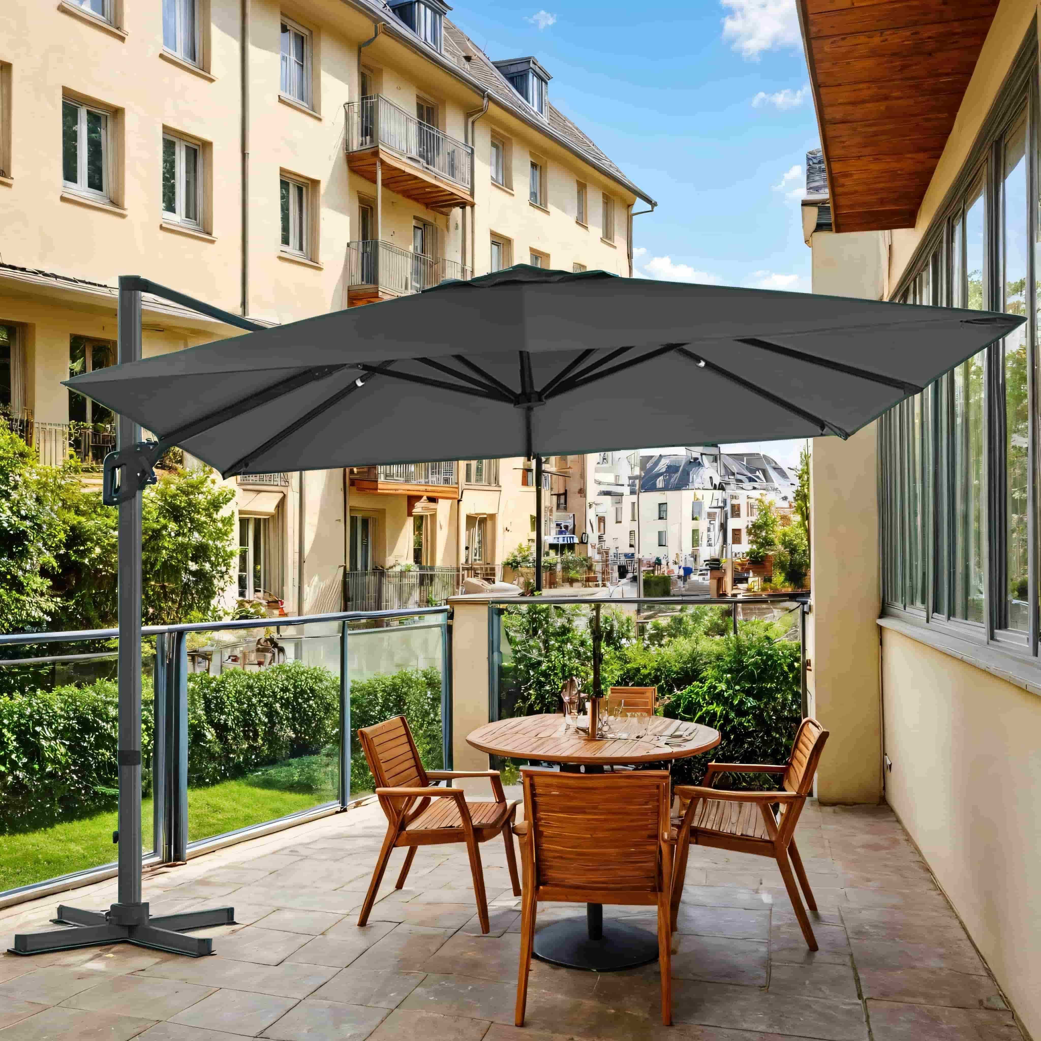 Sonnenschirm 290 x 290 cm, Ampelschirm, Gartenschirm