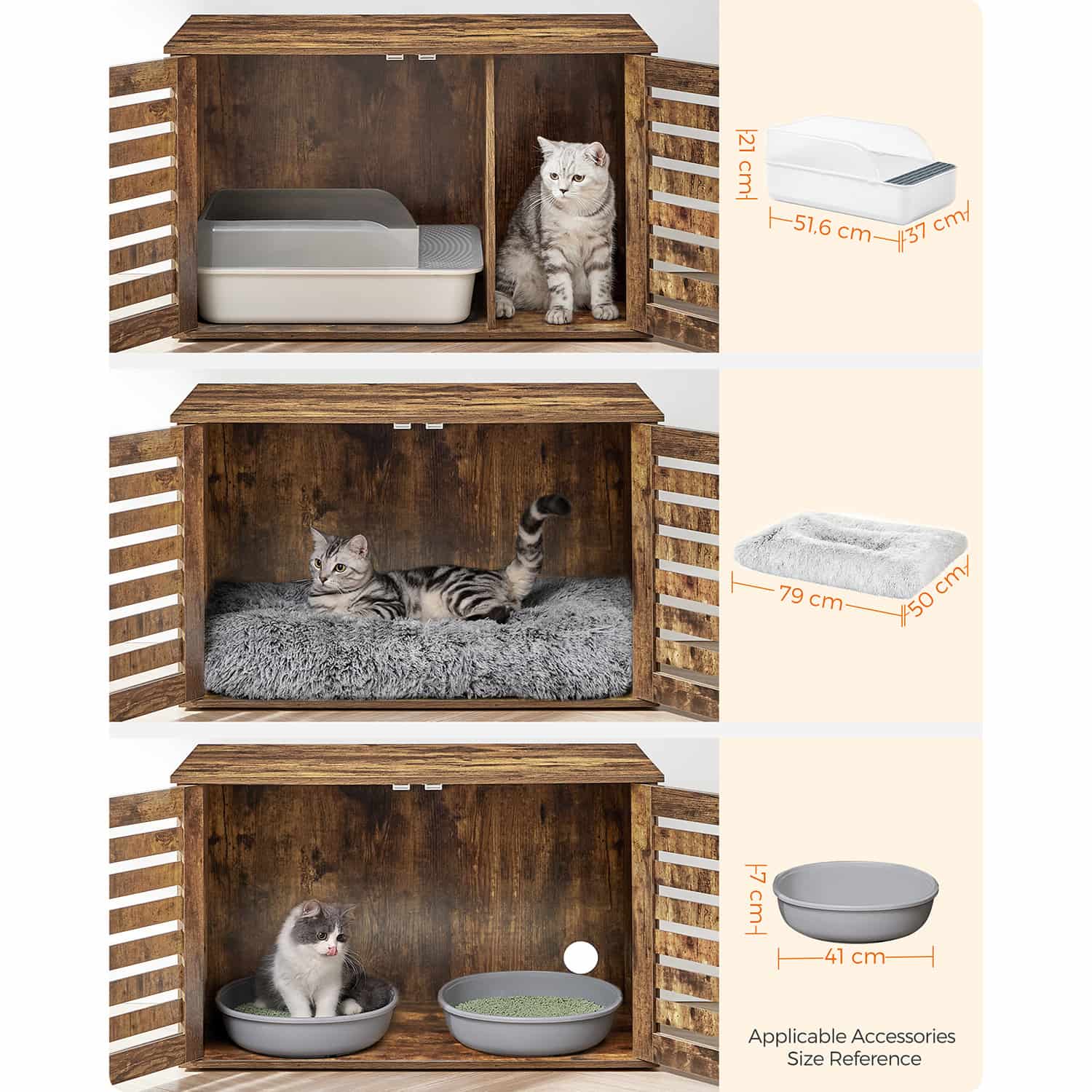 Katzenklo-Schrank mit Türen-PCL003X01 Katzenklo-Schrank mit Türen-PCL003X01