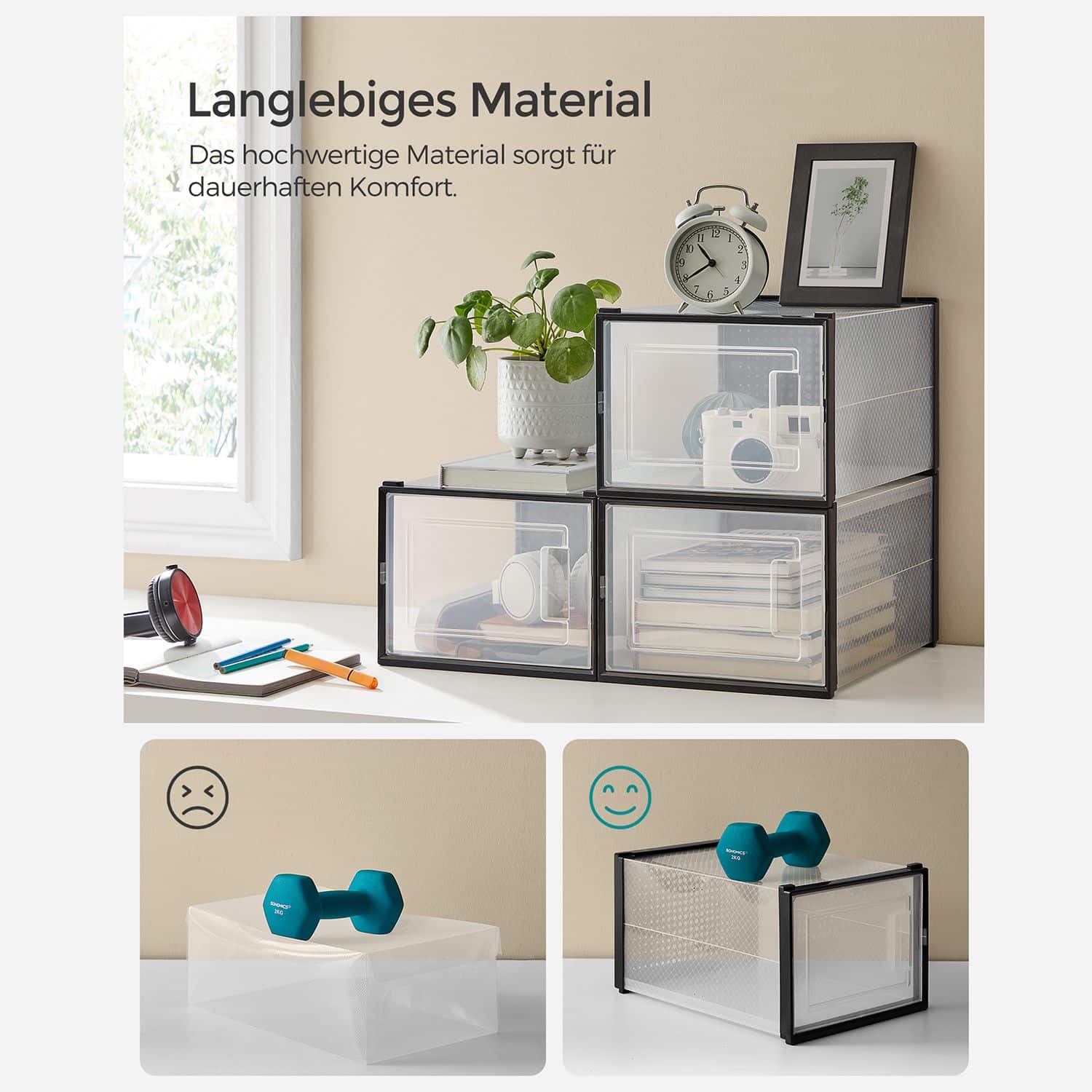 18er Set Schuhboxen für Schuhe bis Größe 46-LSP007B18 18er Set Schuhboxen für Schuhe bis Größe 46-LSP007B18