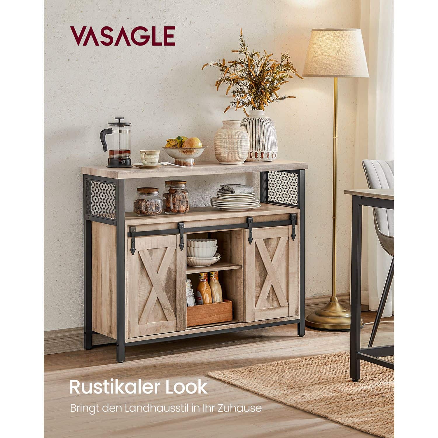 Sideboard mit Schiebetüren-B34LSC092B50 Sideboard mit Schiebetüren-B34LSC092B50