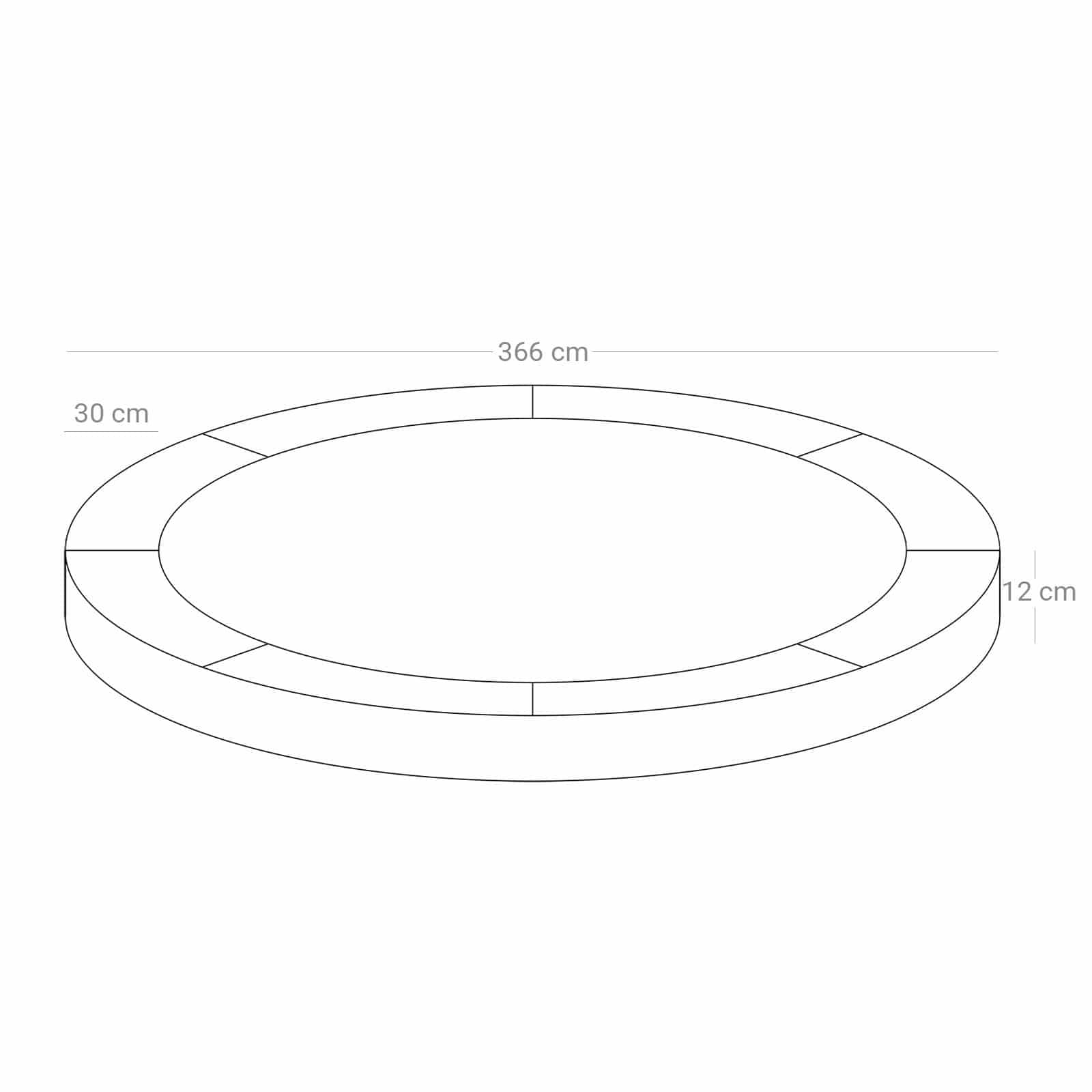 Randabdeckung für Ø 366 cm Trampolin