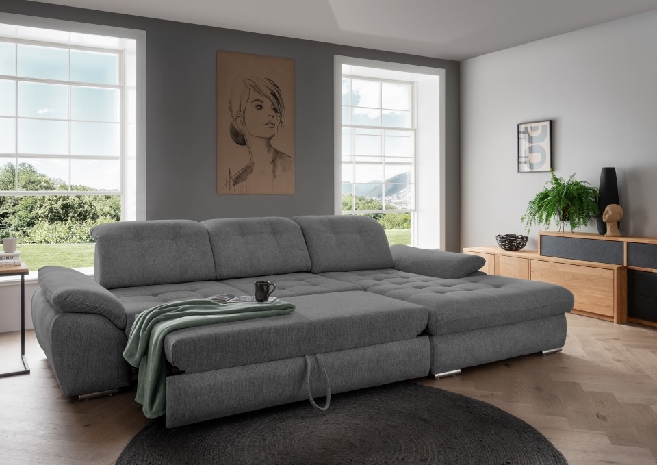 Benformato_Rigatti_2FRFKF-RECBKKF_9754_F06-3 Komfortables Mikrofaser-Sofa Rigatti: Grau-Braun