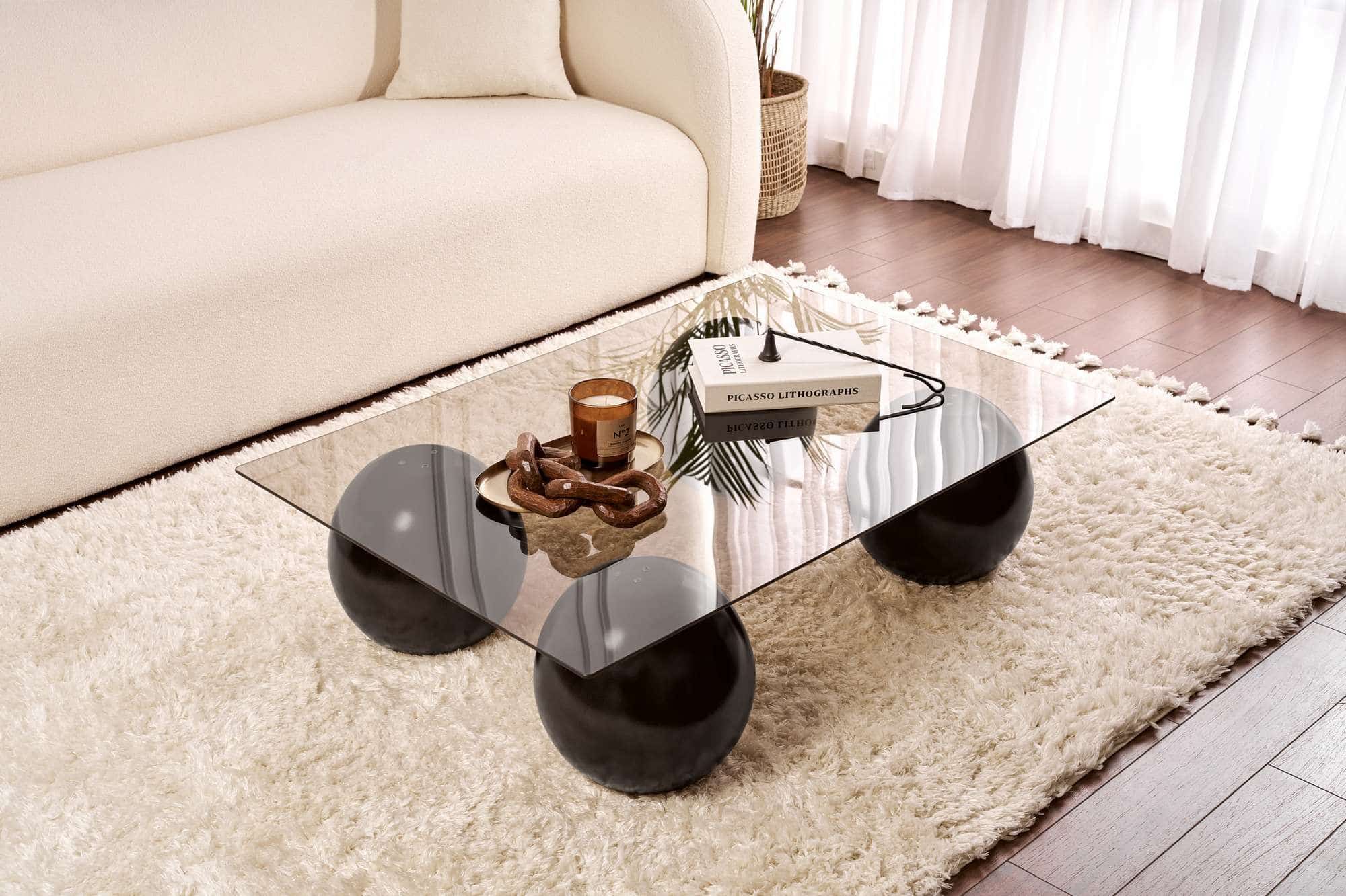 Sera - schwarz, grau - Couchtisch