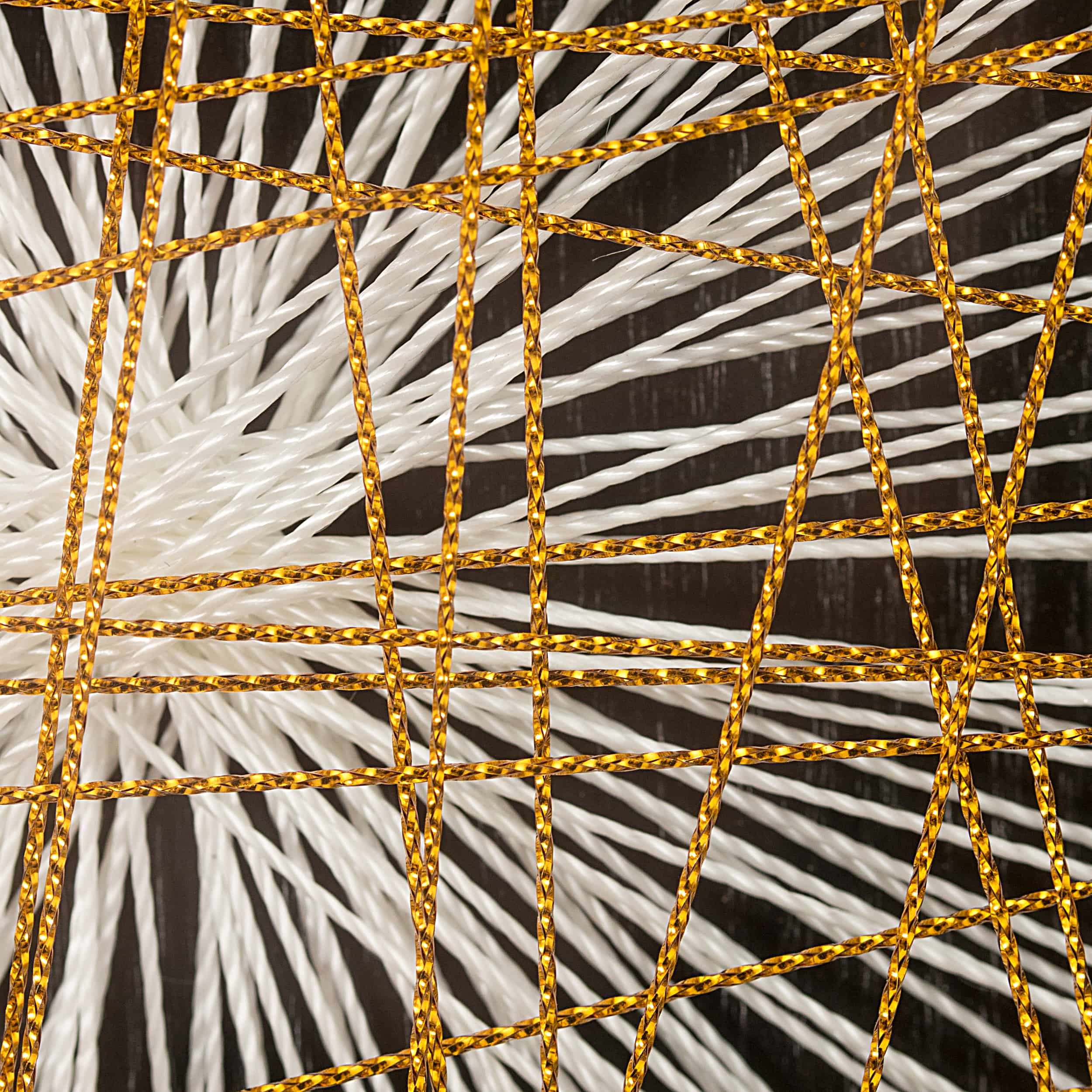 Faden-Wandbild Netzwerk 90cm x 90cm Faden-Wandbild Netzwerk 90cm x 90cm