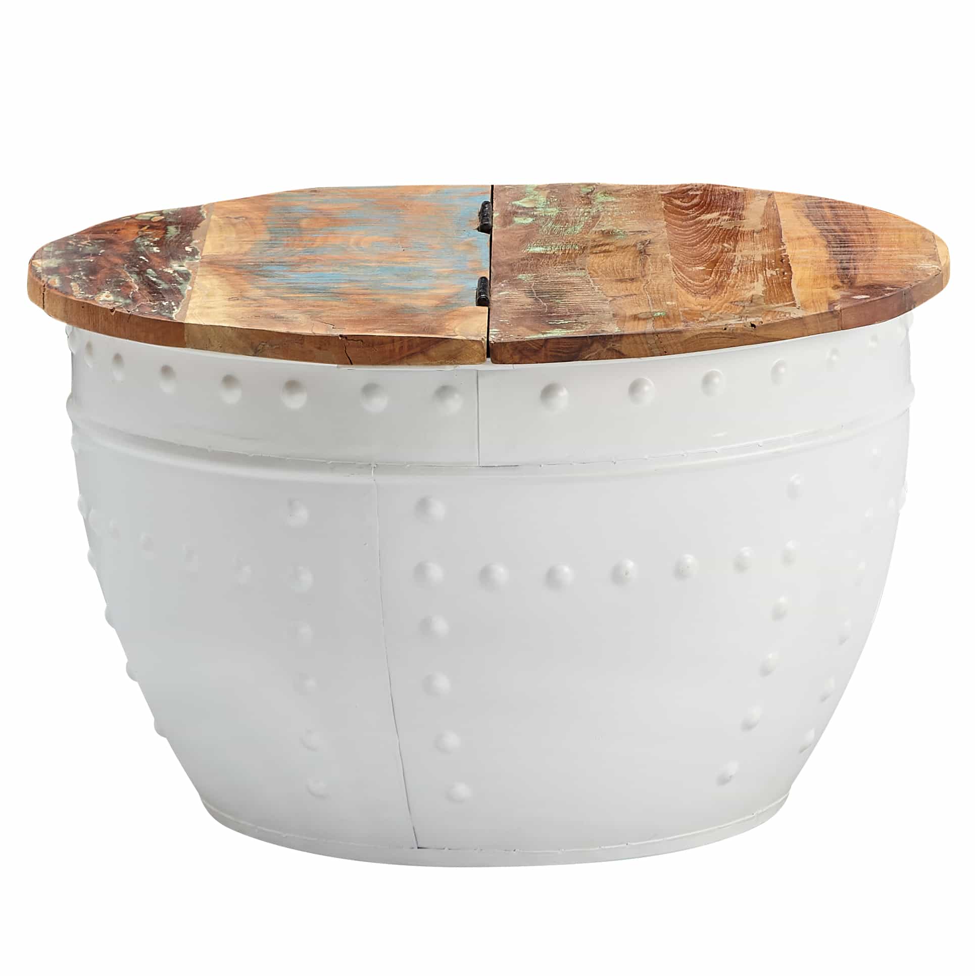 57889-WOHNLING-Couchtisch-weiss-60x60x35-cm-Mango-Holz-WL6-328-WL6-328_1 Couchtisch Mango 60x36x60 cm Massivholz Metall Weiß Industrial Rund