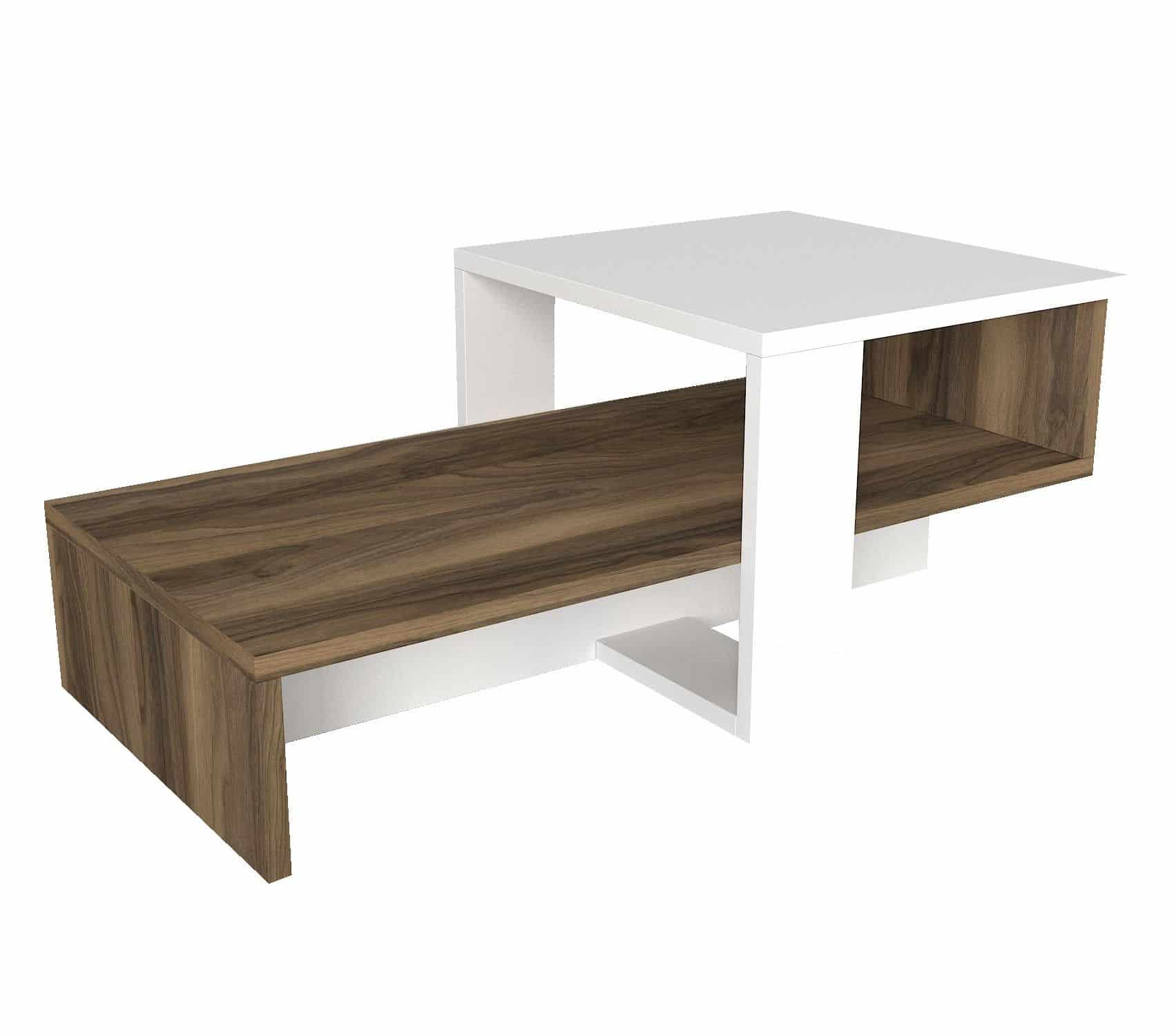 Chain - Weiß, Walnuss - Couchtisch Chain - Weiß, Walnuss - Couchtisch