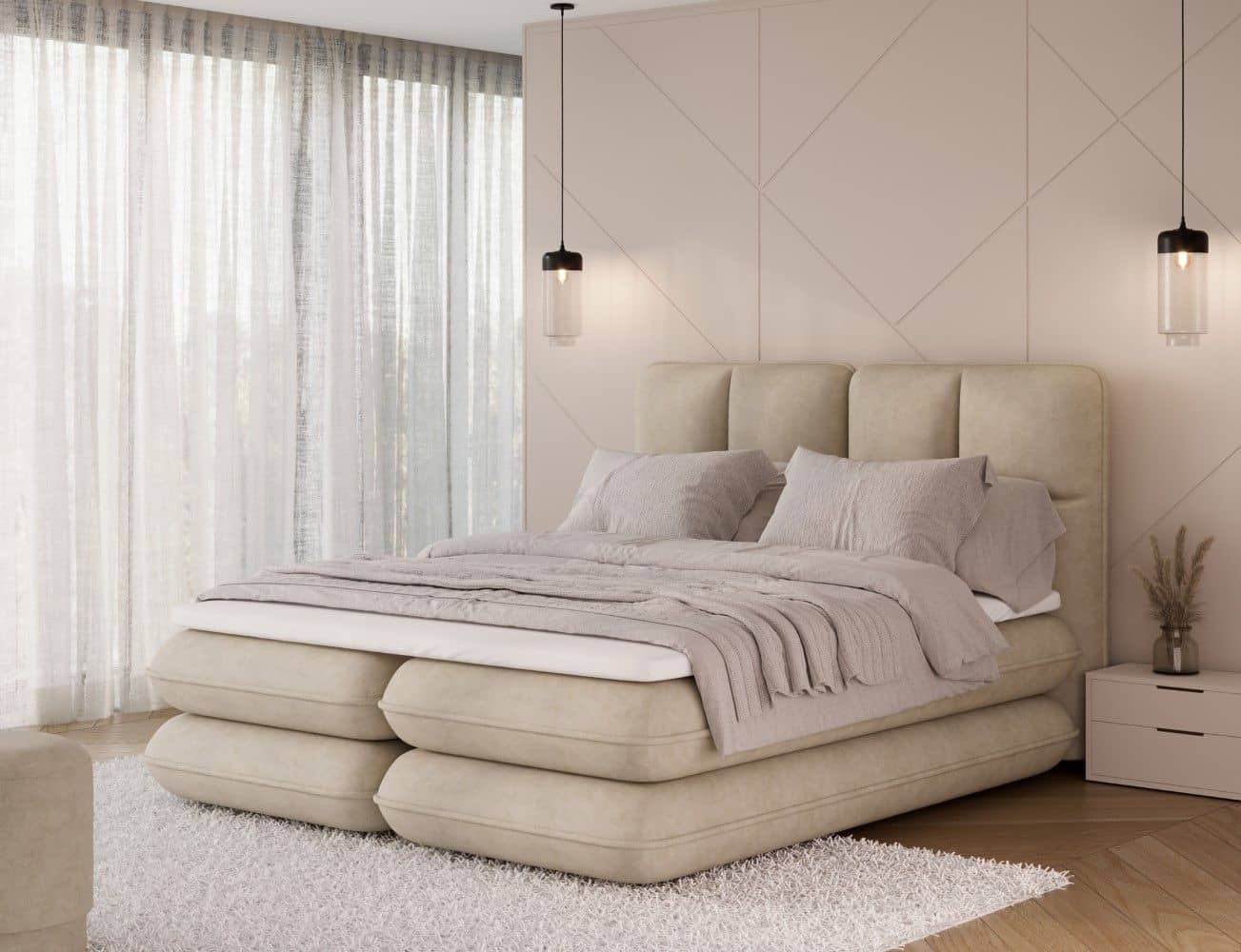 Boxspringbett Tonila von Eltap Aura Mikrofaser | Bettkasten Boxspringbett Tonila von Eltap Aura Mikrofaser | Bettkasten