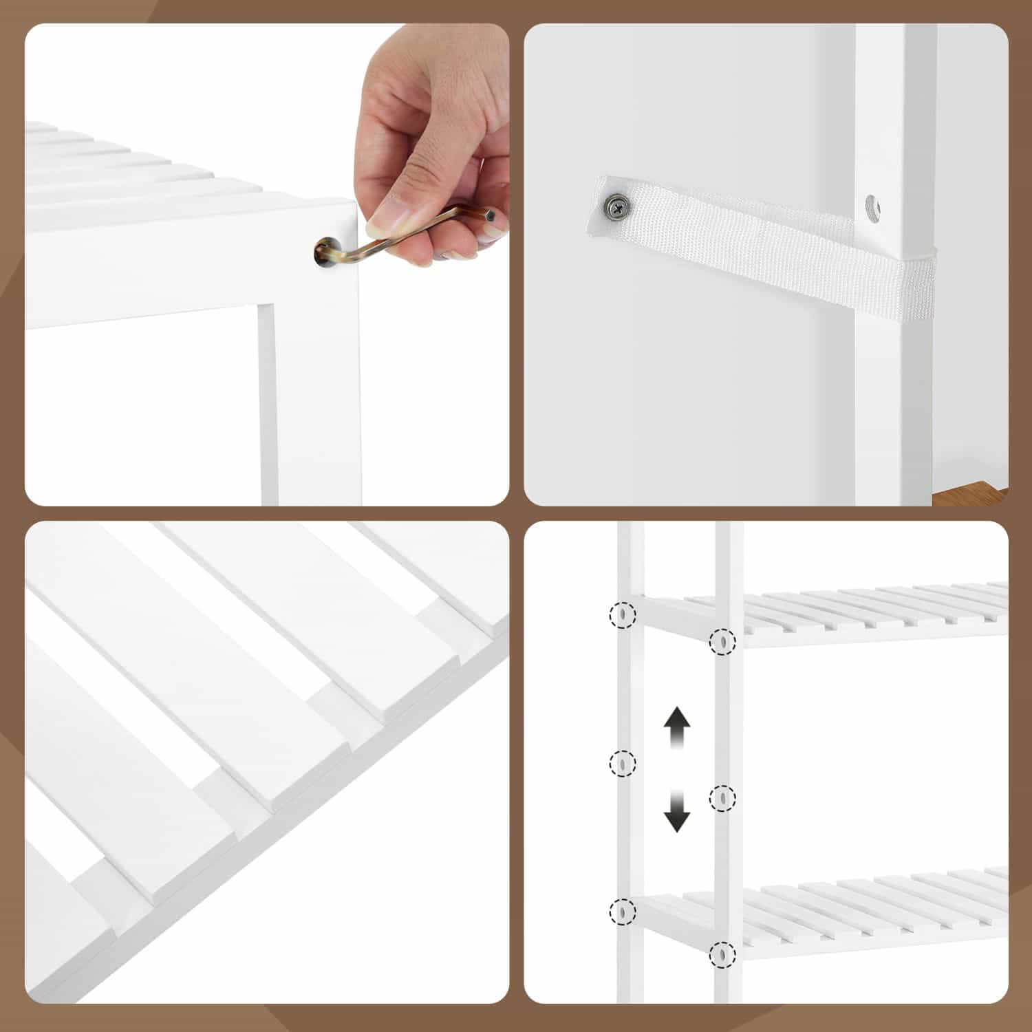 Badezimmerregal, Badregal, Küchenregal Badezimmerregal, Badregal, Küchenregal