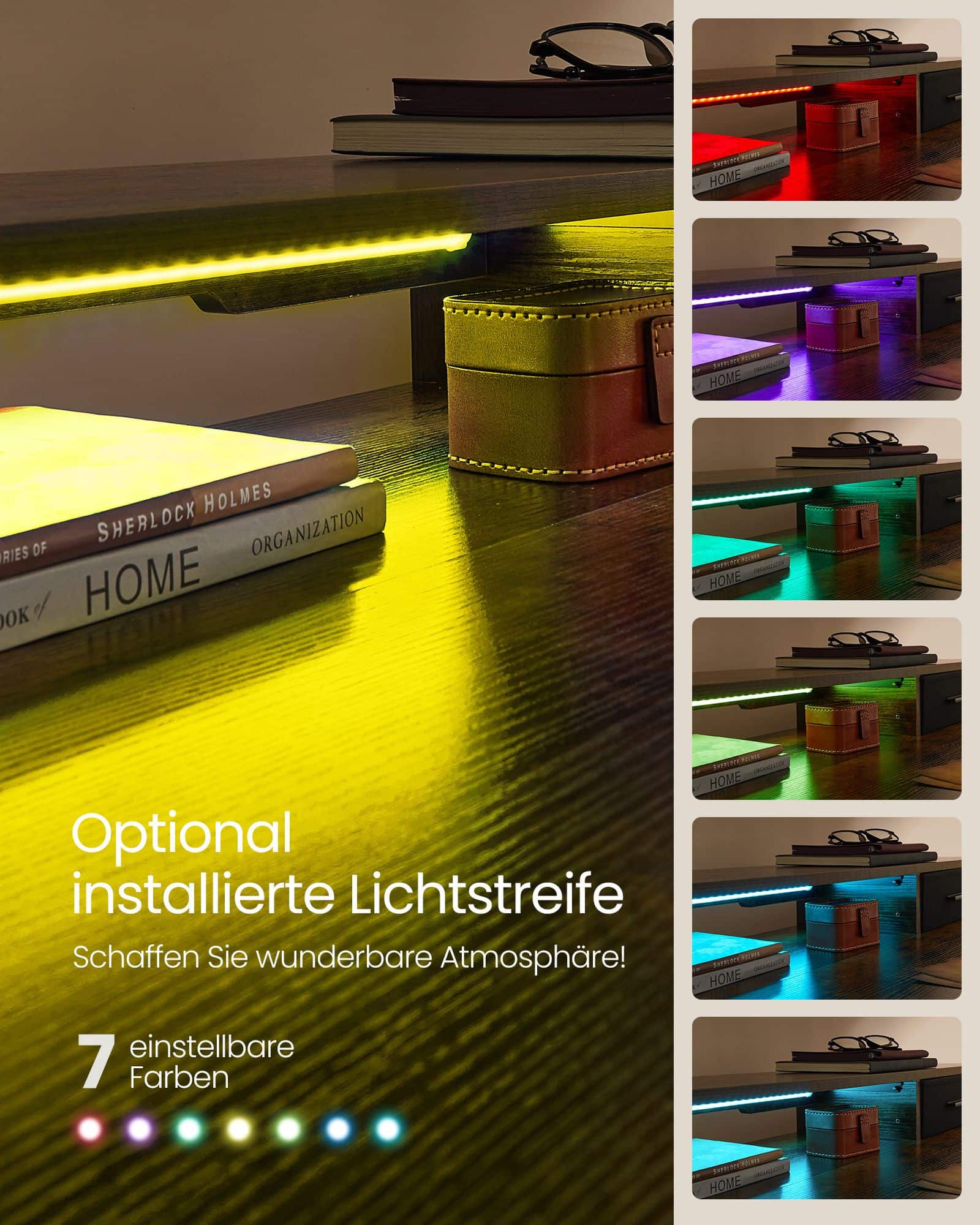 Schreibtisch Höhenverstellbar und elektrisch vintagebraun Schreibtisch Höhenverstellbar und elektrisch vintagebraun