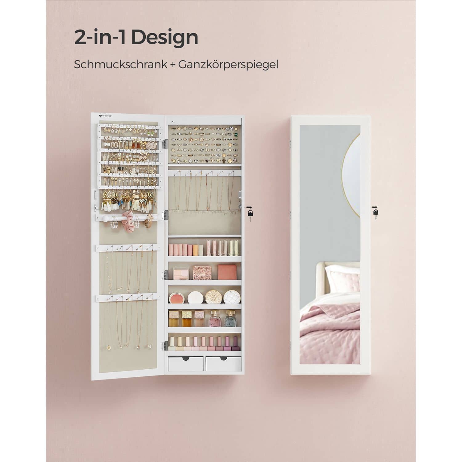 Hängender Schmuckschrank zur Wandmontage-B34JJC093W01 Hängender Schmuckschrank zur Wandmontage-B34JJC093W01