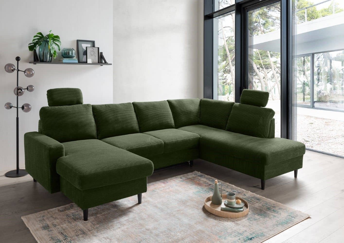 Wohnlandschaft Passo Cord mit Schlaffunktion – Benformato Wohnlandschaft Passo Cord mit Schlaffunktion – Benformato