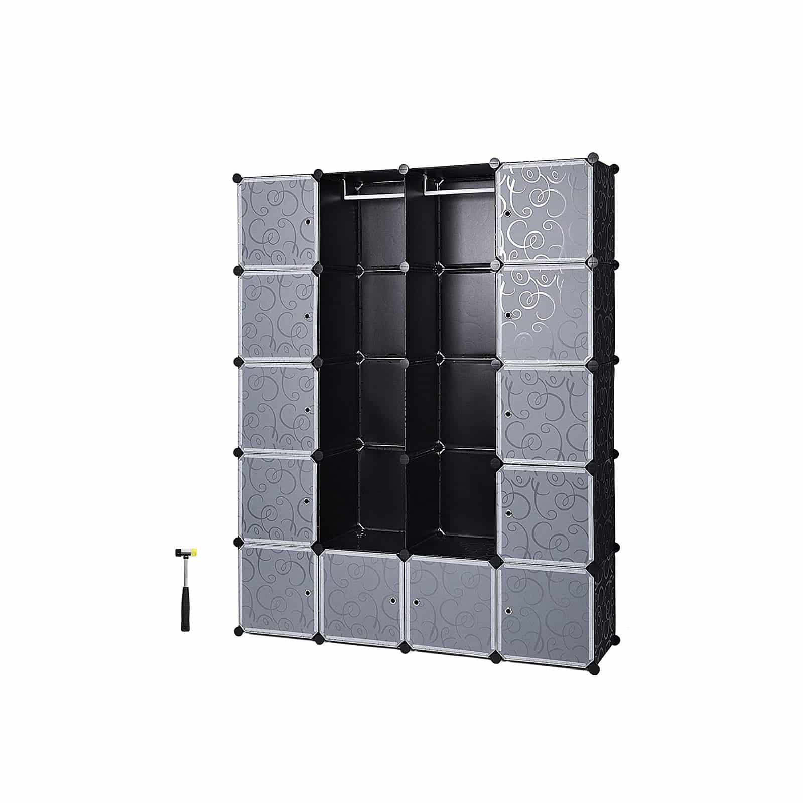 Steckregal für Kleidung Schwarz-LPC30H Steckregal für Kleidung Schwarz-LPC30H