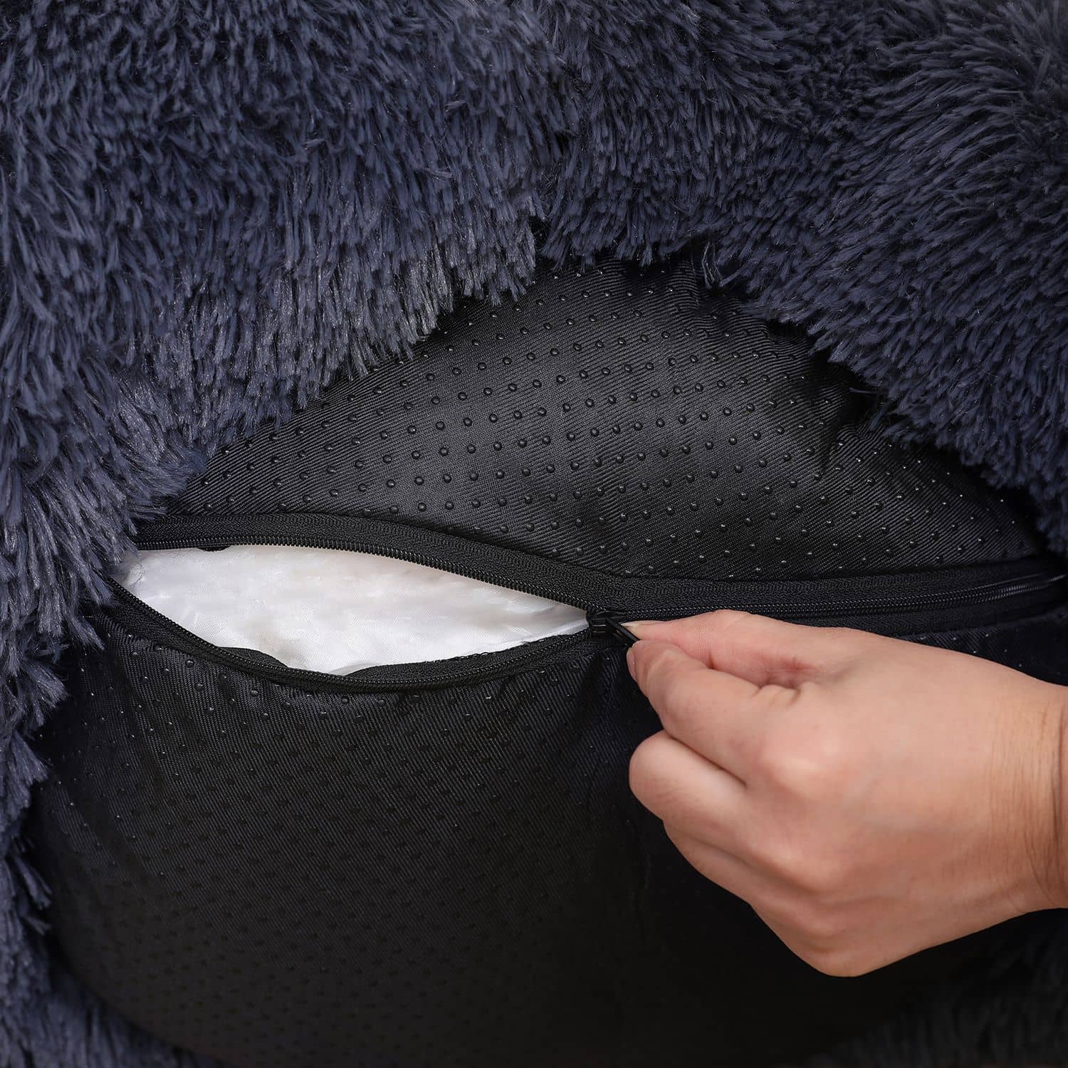 Hundebett Ø 70 cm weich gepolstert-PGW039G02