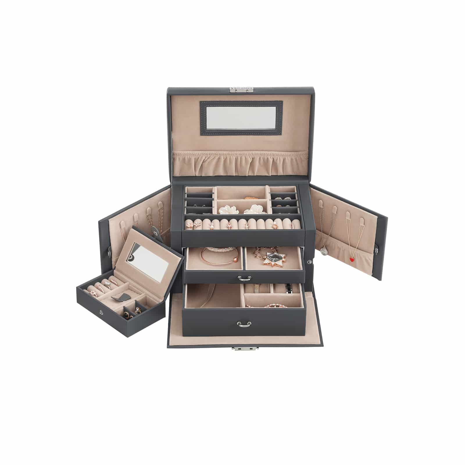 Schmuckkasten grau-JBC121G01 Schmuckkasten grau-JBC121G01