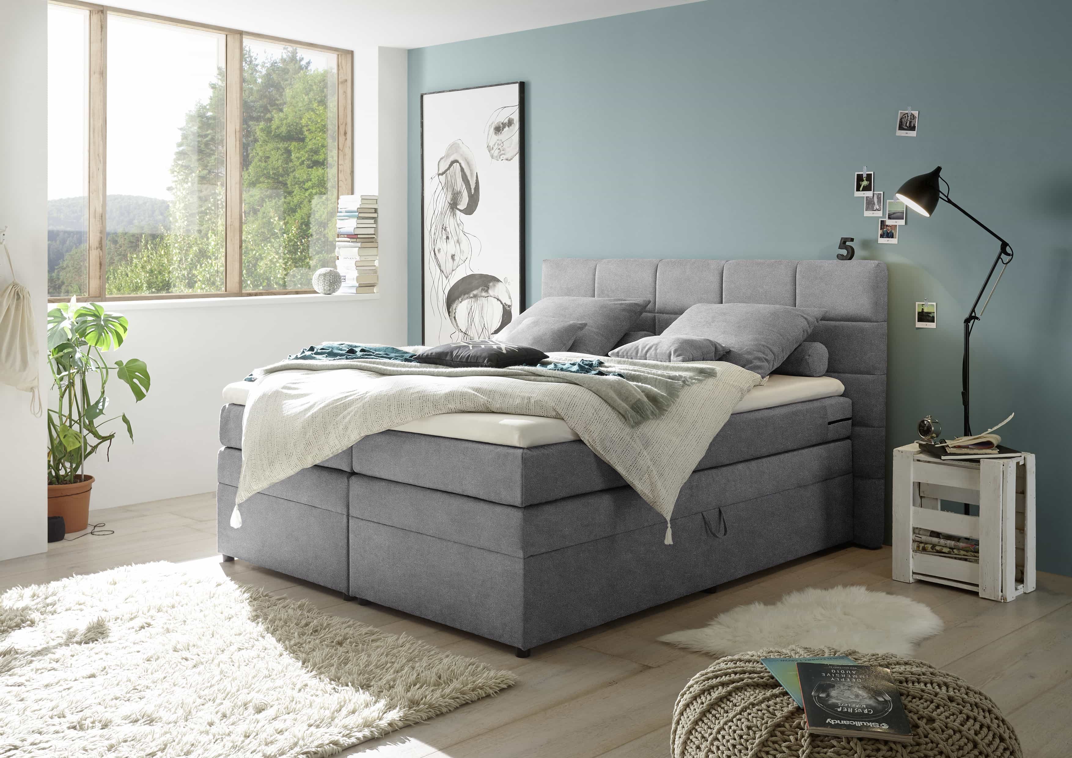 ED Exciting Design Boxspringbett Tacoma 180 x 200 mit Bettkästen