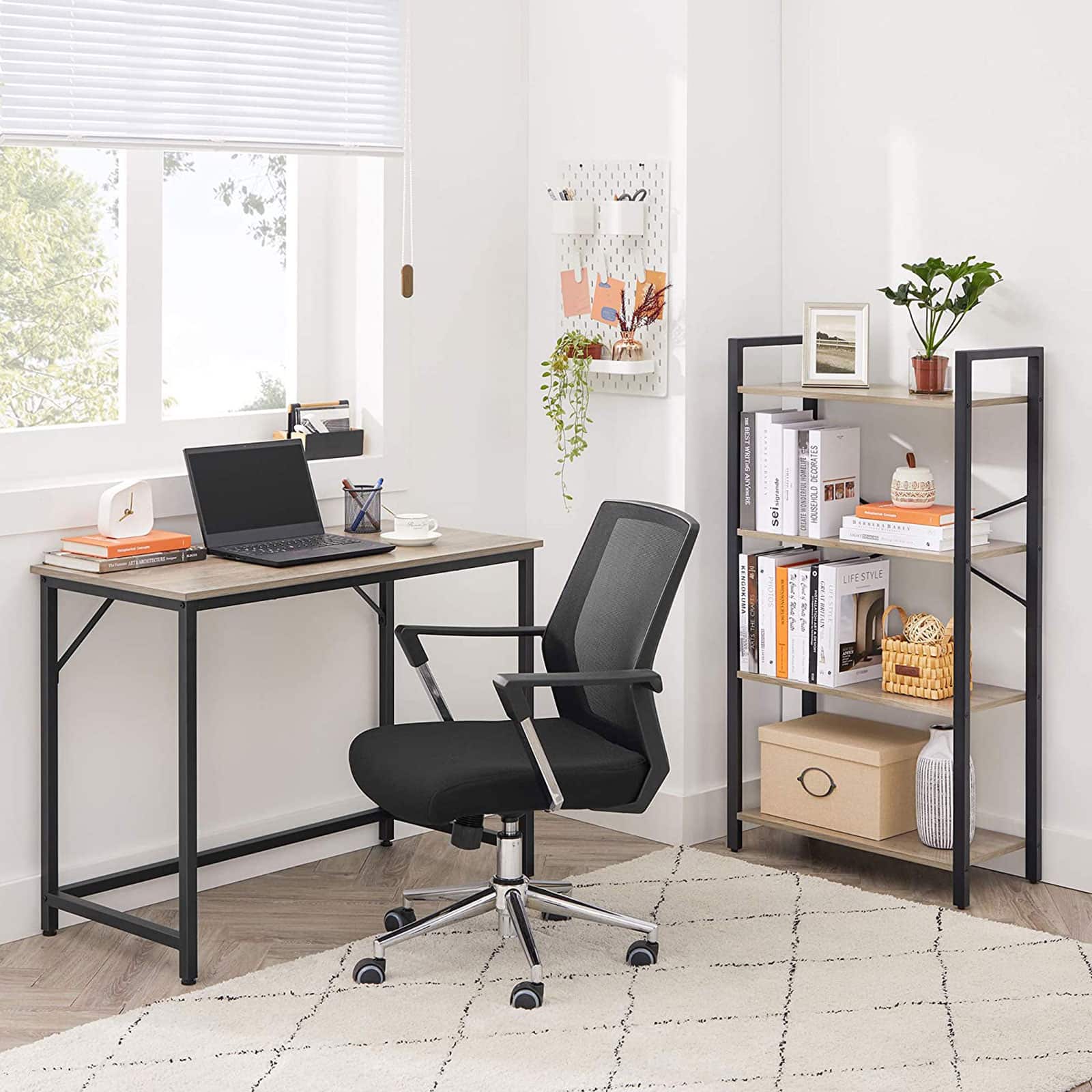 5WBSkxDQ7FrDry Schreibtisch mit Metallgestell