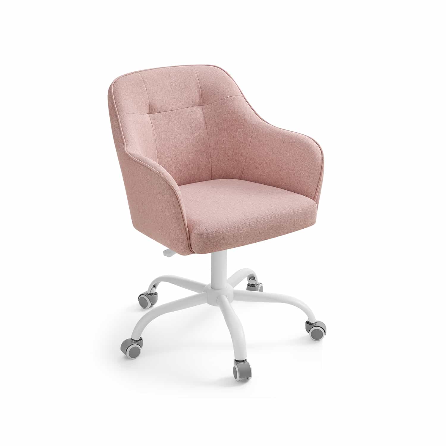 Homeoffice Stuhl höhenverstellbar atmungsaktiver Stoff rosa-B34OBG019P01 Homeoffice Stuhl höhenverstellbar atmungsaktiver Stoff rosa-B34OBG019P01