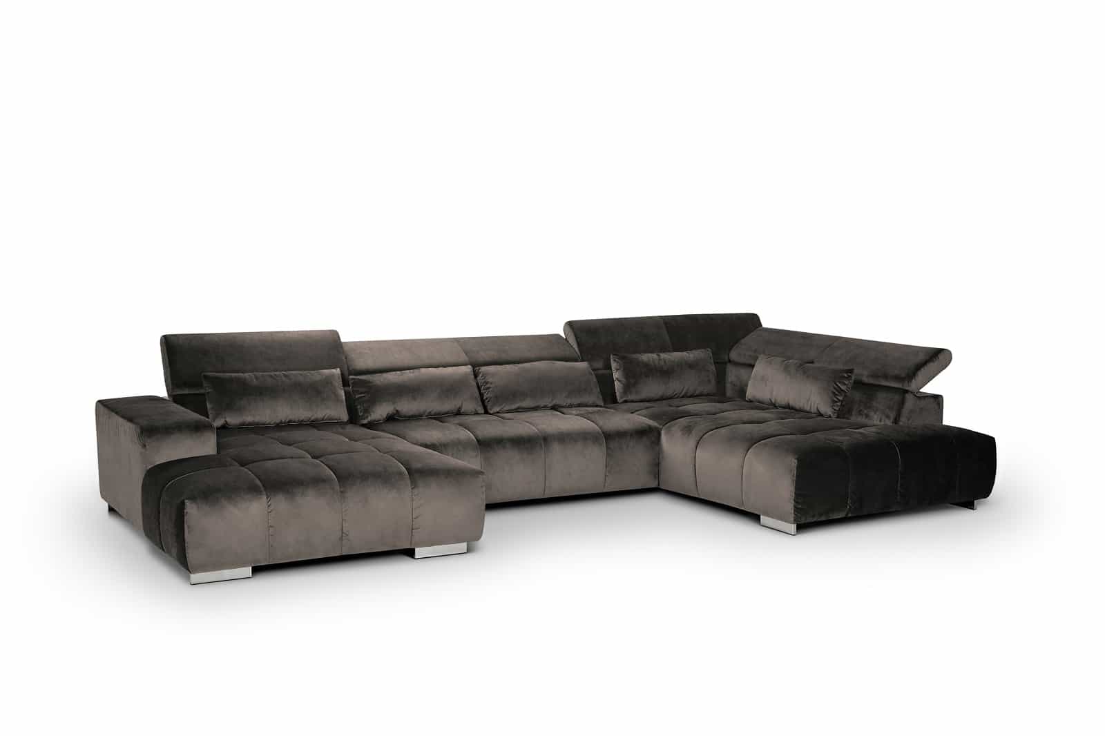 Orion XXL Wohnlandschaft - Stoff Velvet - Cotta Orion XXL Wohnlandschaft - Stoff Velvet - Cotta