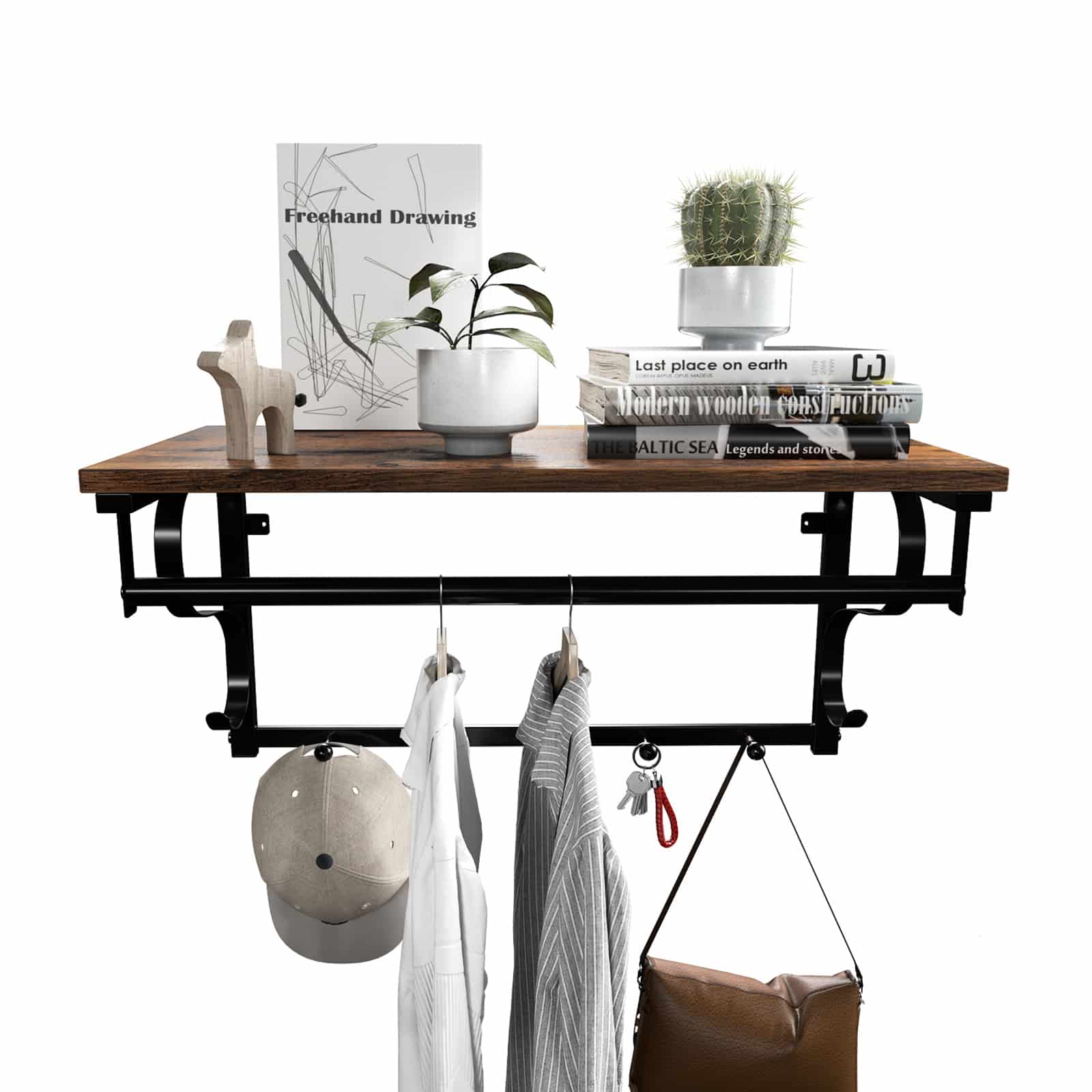 Industrie-Design Wandgarderobe-B34LCR12BX Industrie-Design Wandgarderobe-B34LCR12BX