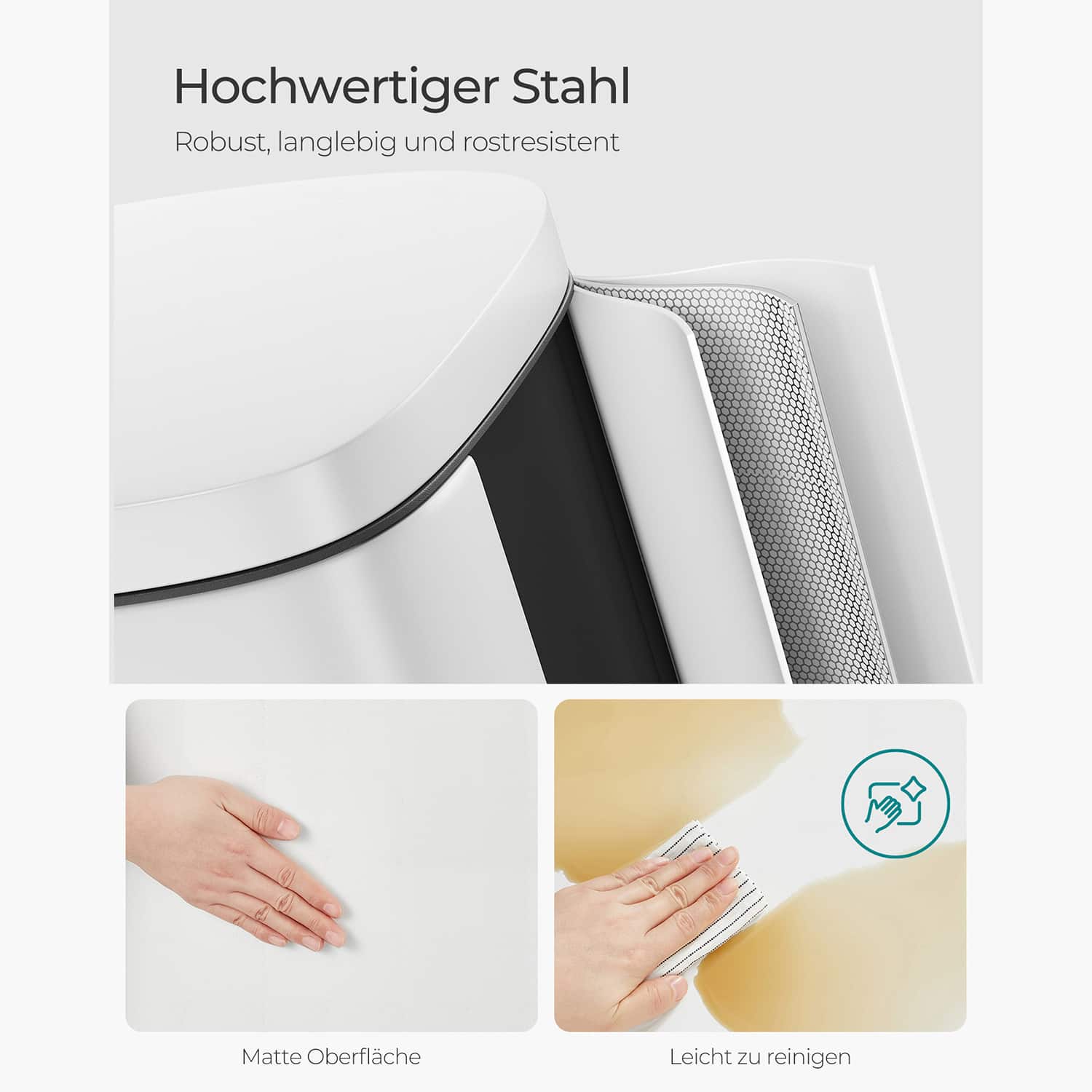 Mülleimer 30 L für die Küche weiß-LTB03WT Mülleimer 30 L für die Küche weiß-LTB03WT