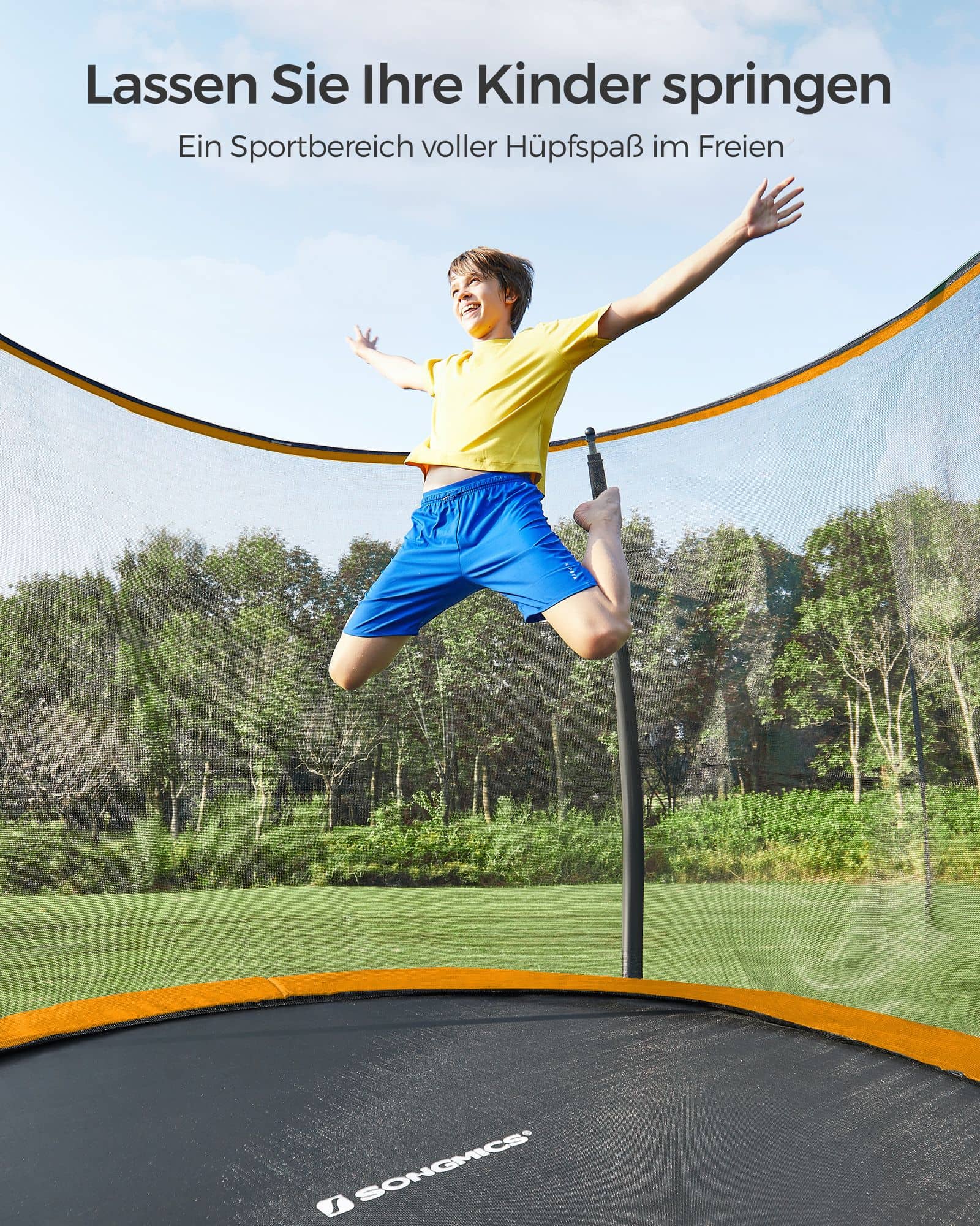 Gartentrampolin Ø 366 cm mit Sicherheitsnetz-B34STR122O01 Gartentrampolin Ø 366 cm mit Sicherheitsnetz-B34STR122O01