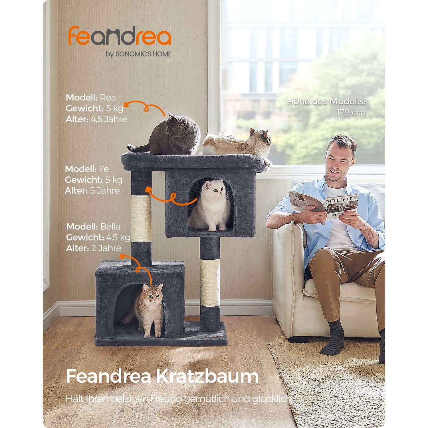 Katzenhaus für extra große Katzen-PCT614G01 Katzenhaus für extra große Katzen-PCT614G01