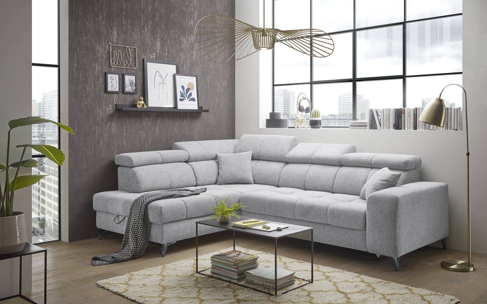 Ecksofa mit elektronischer Wallaway-Funktion - Sydney Ecksofa mit elektronischer Wallaway-Funktion - Sydney