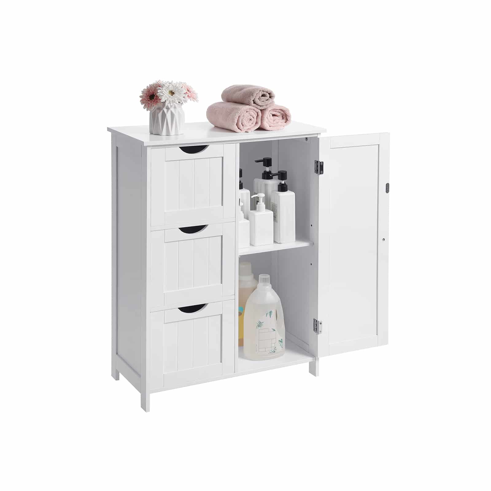 Schrank mit 3 großen Schubladen-B34BBC49WT Schrank mit 3 großen Schubladen-B34BBC49WT