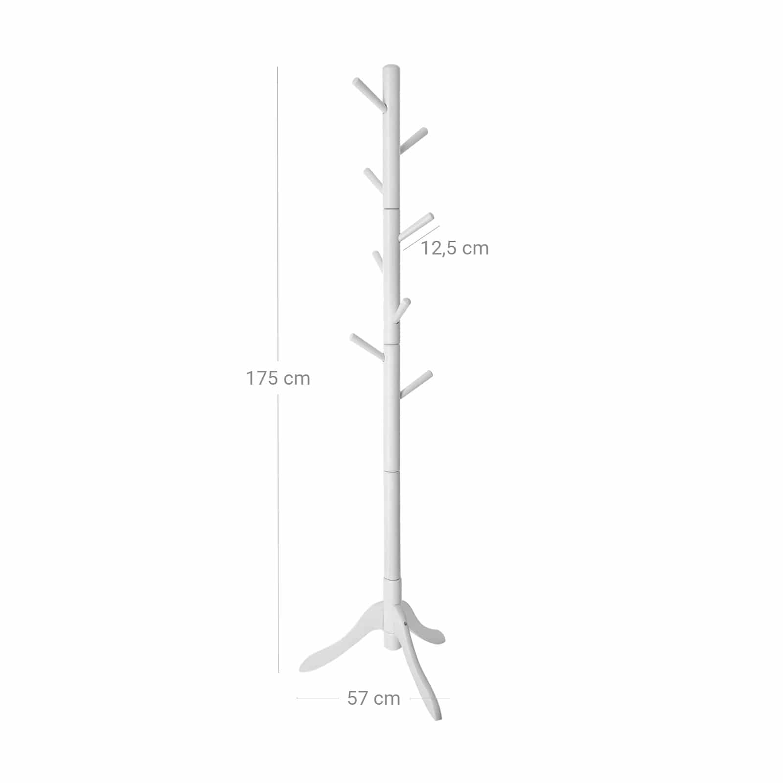 Garderobenständer weiß-B34RCR60WT Garderobenständer weiß-B34RCR60WT