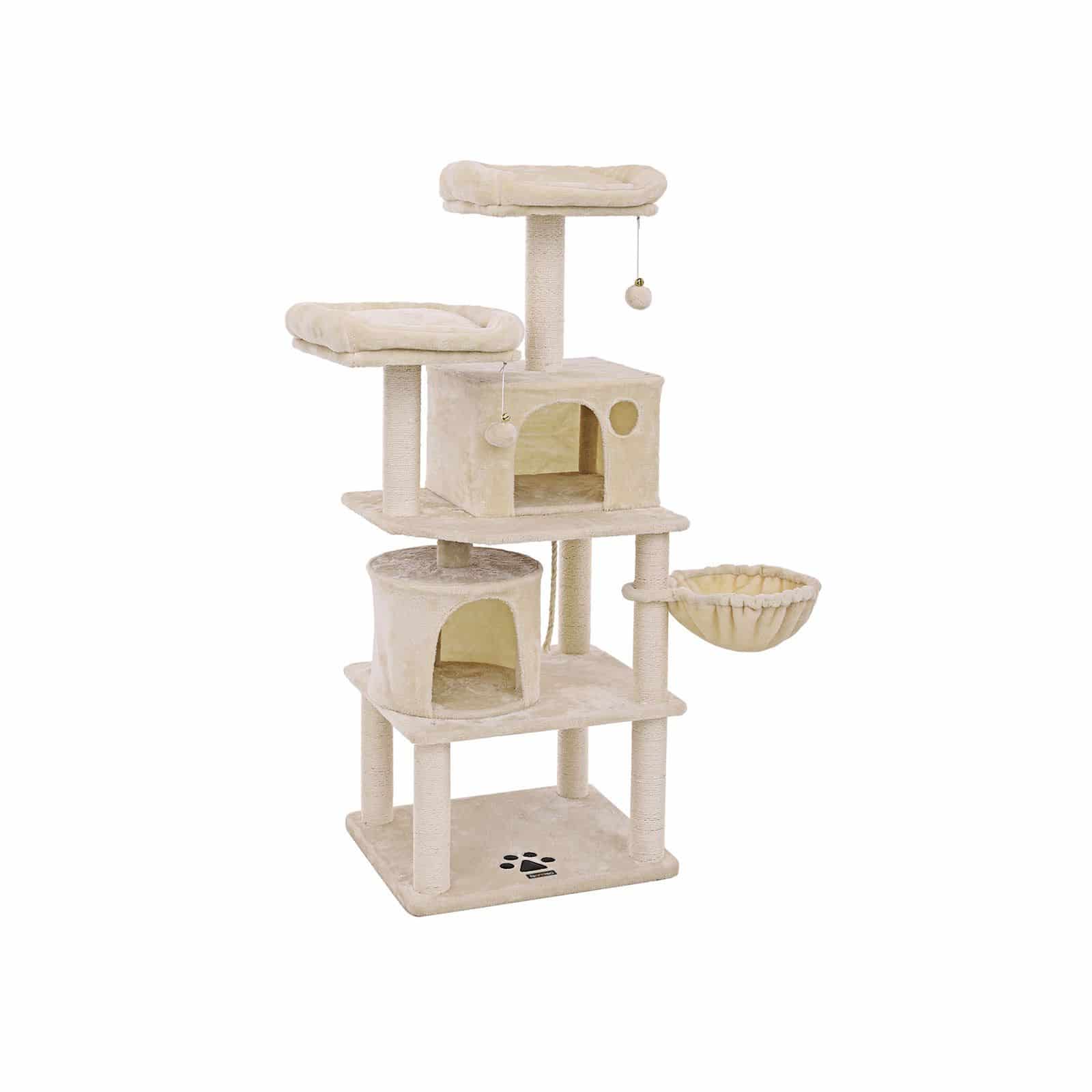Kratzbaum 2 Höhlen 152 cm Beige-PCT90M Kratzbaum 2 Höhlen 152 cm Beige-PCT90M