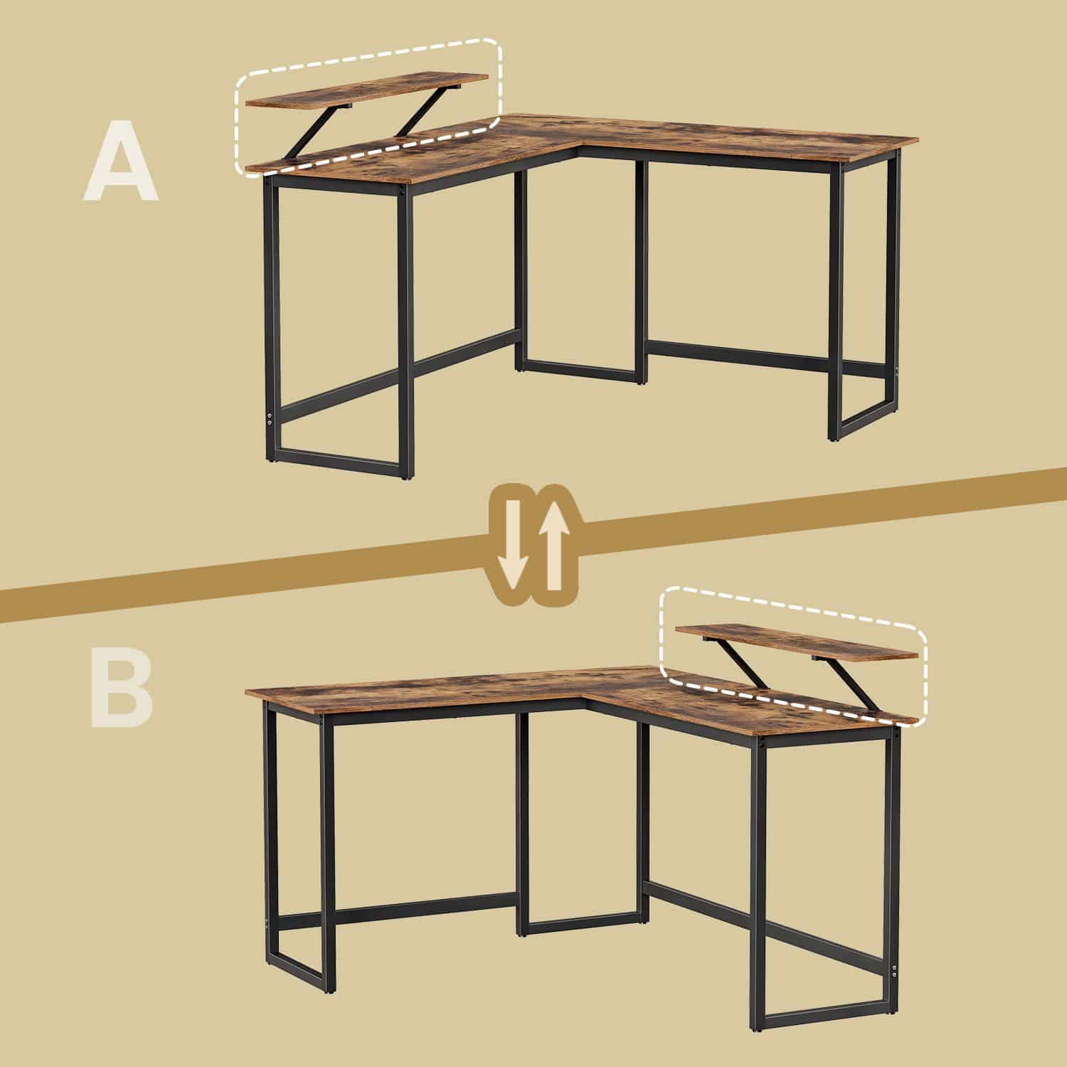 L-förmiger Computertisch L-förmiger Computertisch