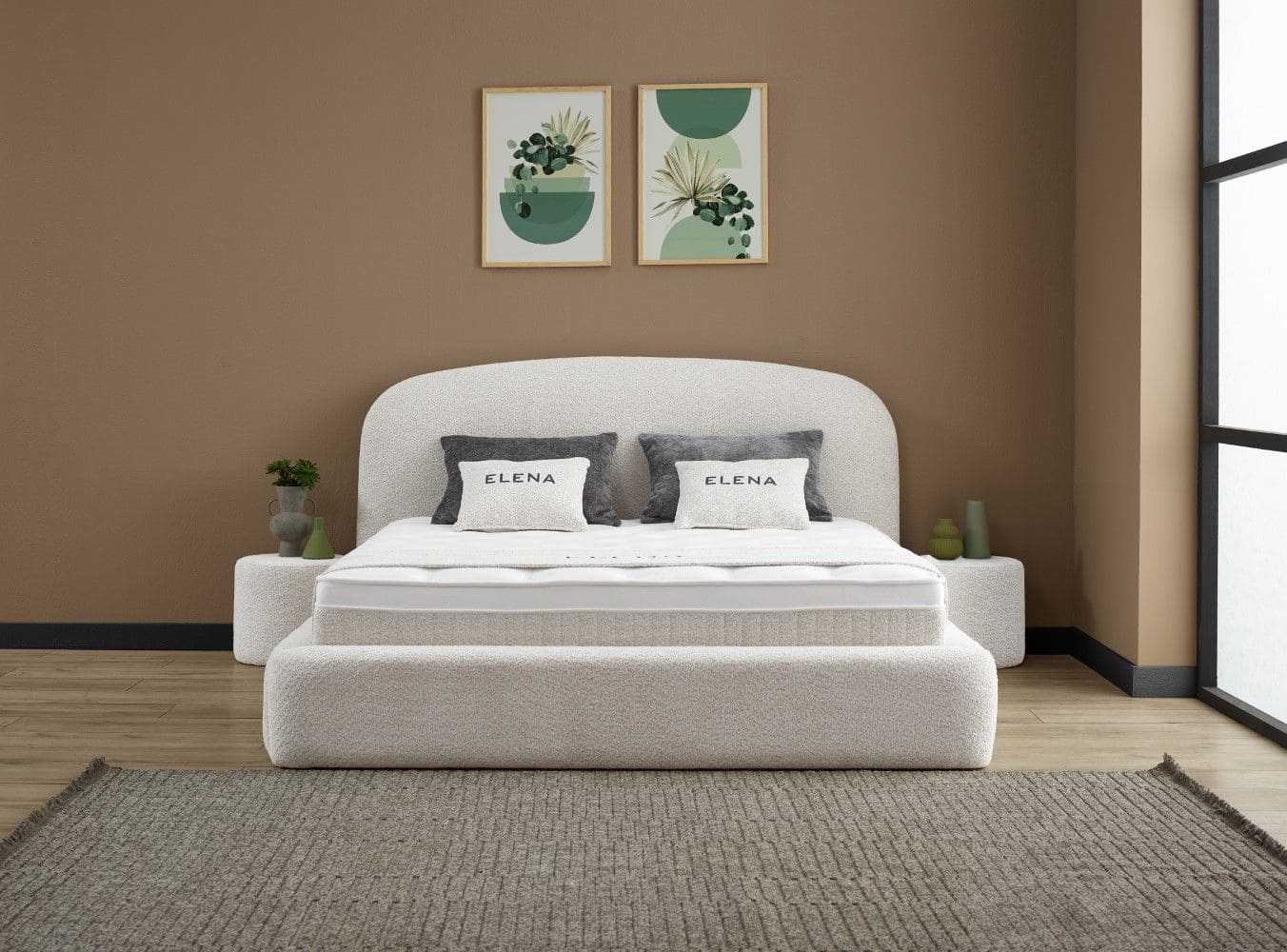 Boxspringbett Elena Creme mit Bettkasten – ABC Bedding Boxspringbett Elena Creme mit Bettkasten – ABC Bedding