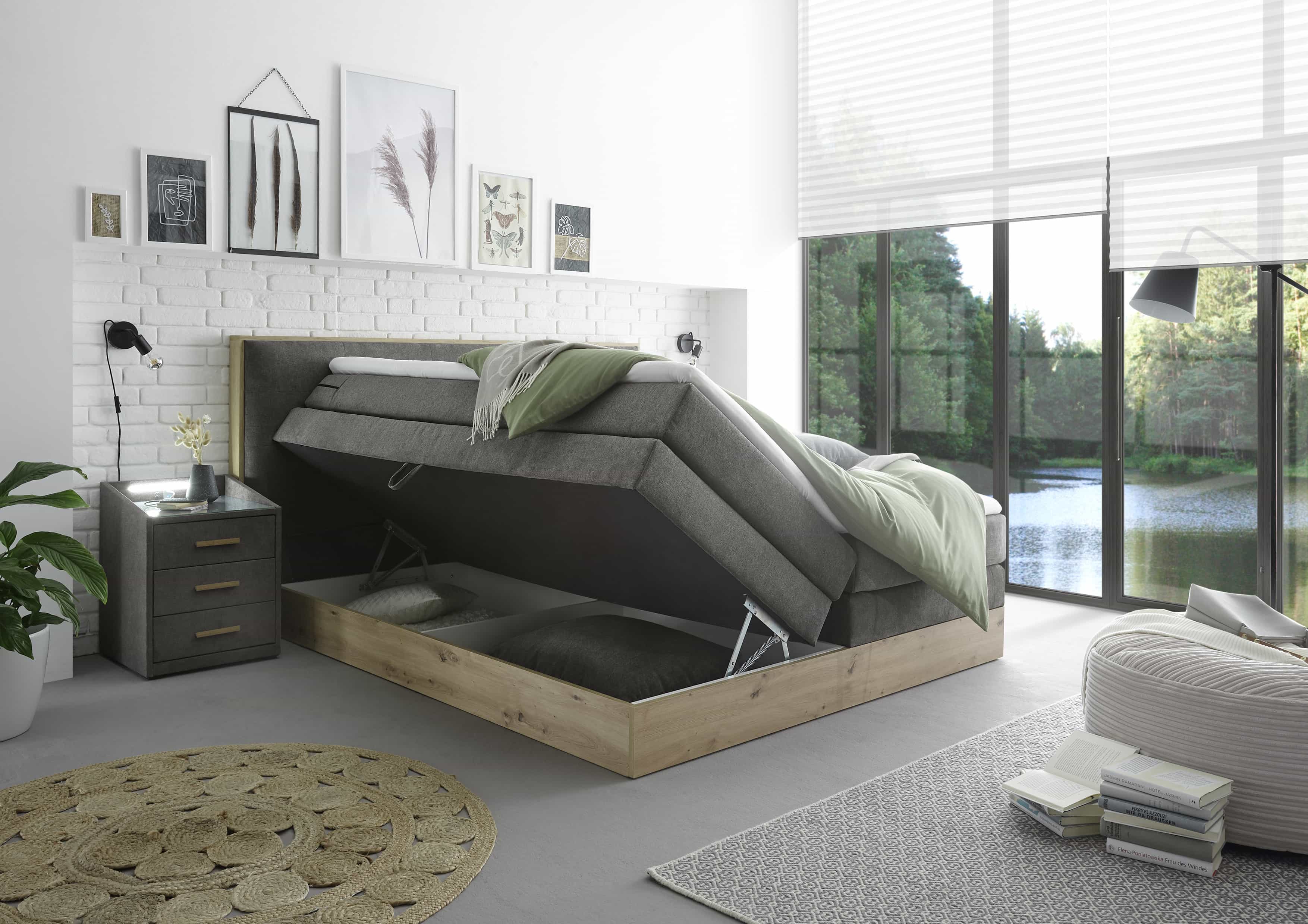 Preston Luxus-Boxspringbett 180x200 cm – Der Inbegriff von Eleganz, Komfort und Stauraum Preston Luxus-Boxspringbett 180x200 cm – Der Inbegriff von Eleganz, Komfort und Stauraum