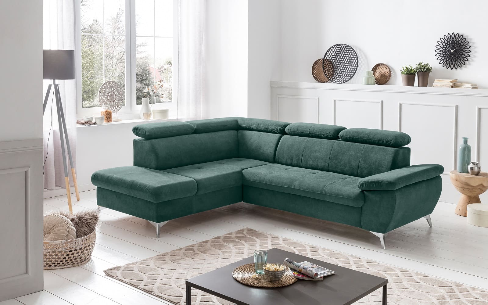 Gisele Ecksofa mit Schlaffunktion und Bettkasten - Cotta Gisele Ecksofa mit Schlaffunktion und Bettkasten - Cotta