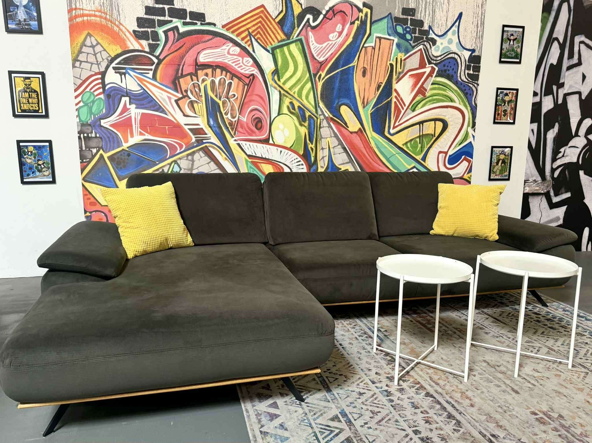 Sofa Saturn Salsa Olive – Zehdenick mit Sitztiefenverstellung