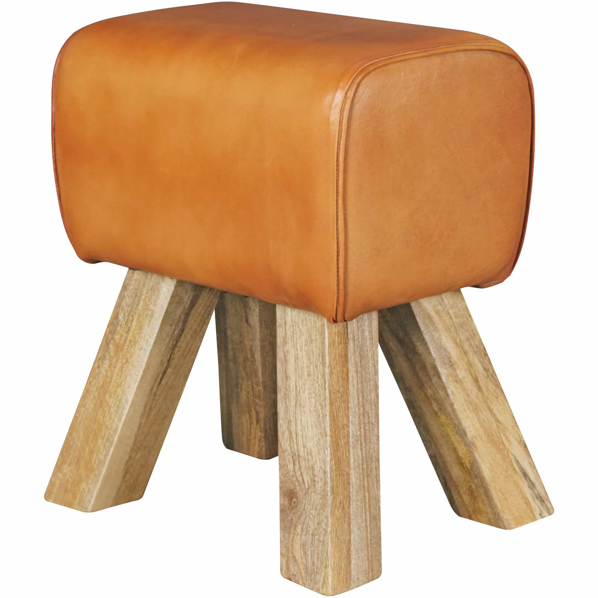 Design Turnbock Sitzhocker Braun 40 x 30 x 47 cm Design Turnbock Sitzhocker Braun 40 x 30 x 47 cm