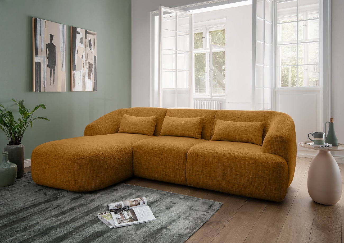 Ecksofa Caponi von Benformato –  mit Tonnentaschenfederkern