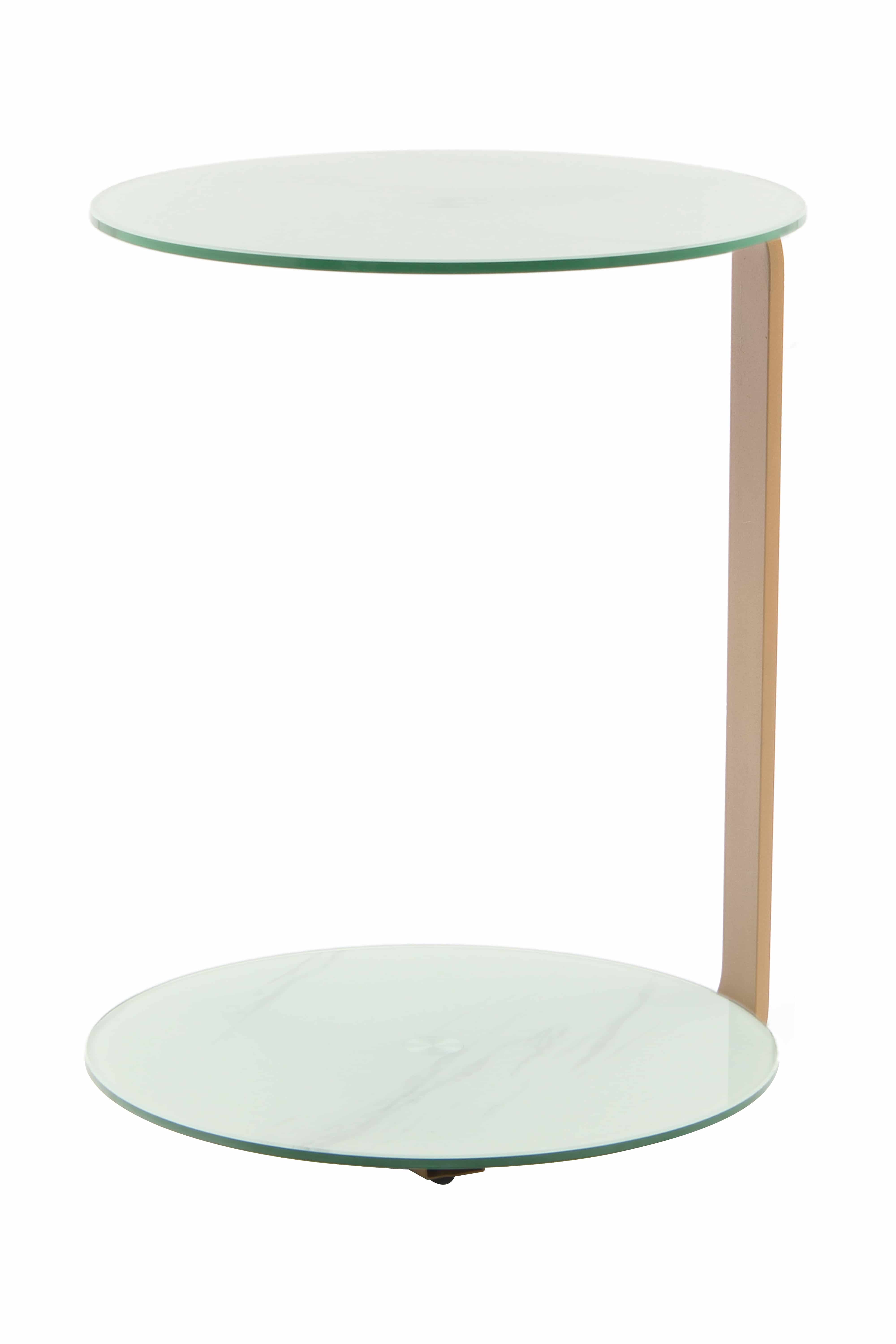 Beistelltisch Quentin 525 Gold / Weiß