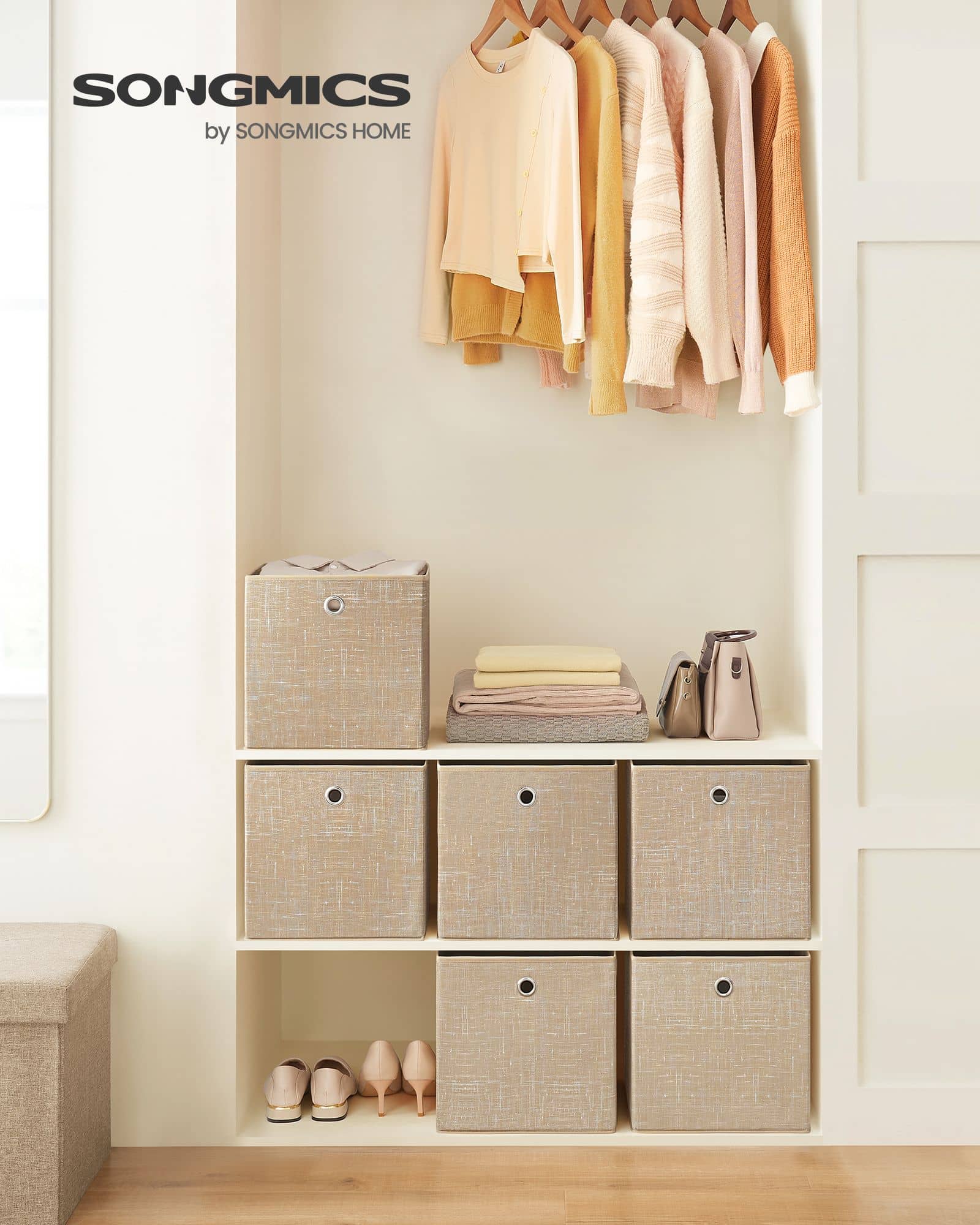 Aufbewahrungsbox 6er Set sandbeige-RFB006K03 Aufbewahrungsbox 6er Set sandbeige-RFB006K03