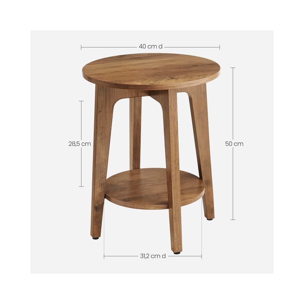 Beistelltisch mit unterer Ablage in modernem Stil Beistelltisch mit unterer Ablage in modernem Stil