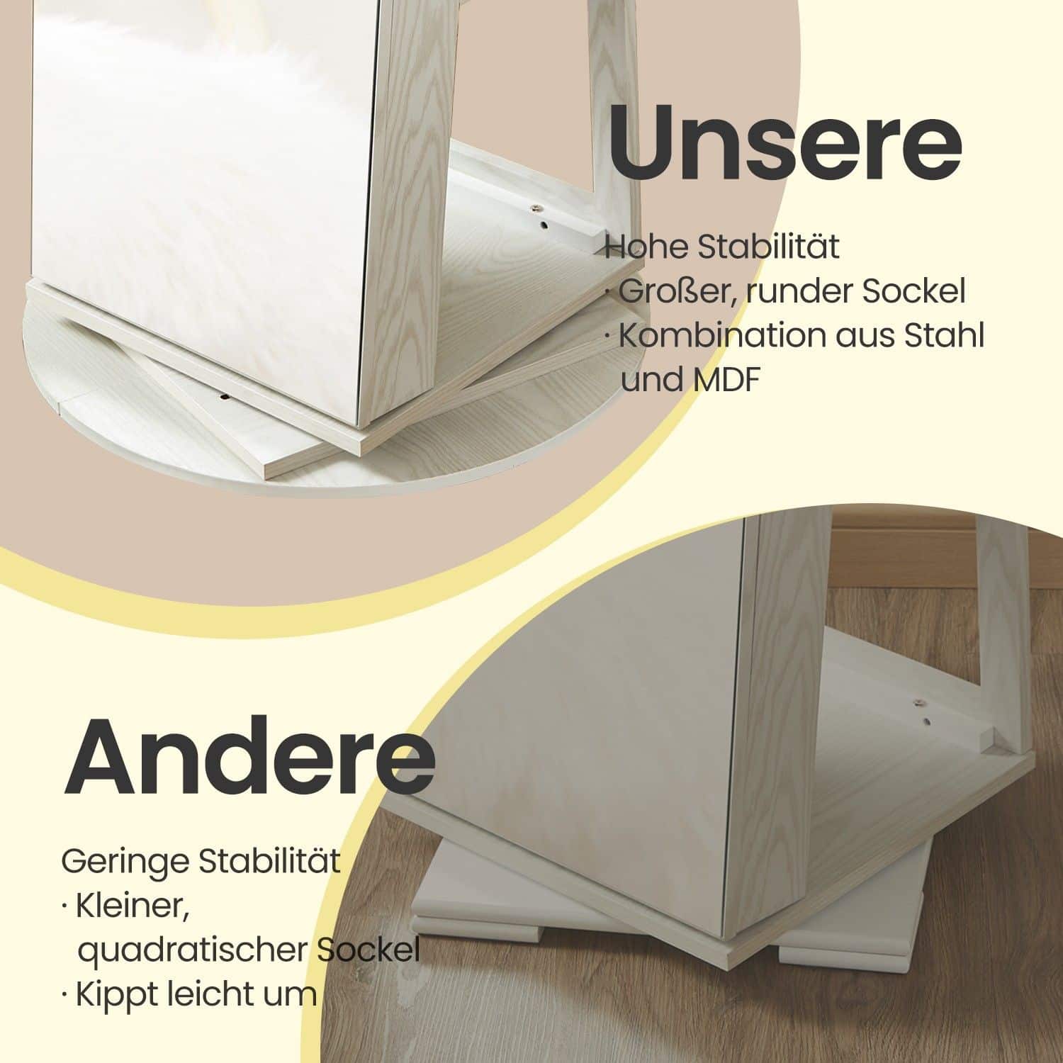 Schmuckschrank, Spiegelschrank, mit rahmenlosem Ganzkörperspiegel Schmuckschrank, Spiegelschrank, mit rahmenlosem Ganzkörperspiegel