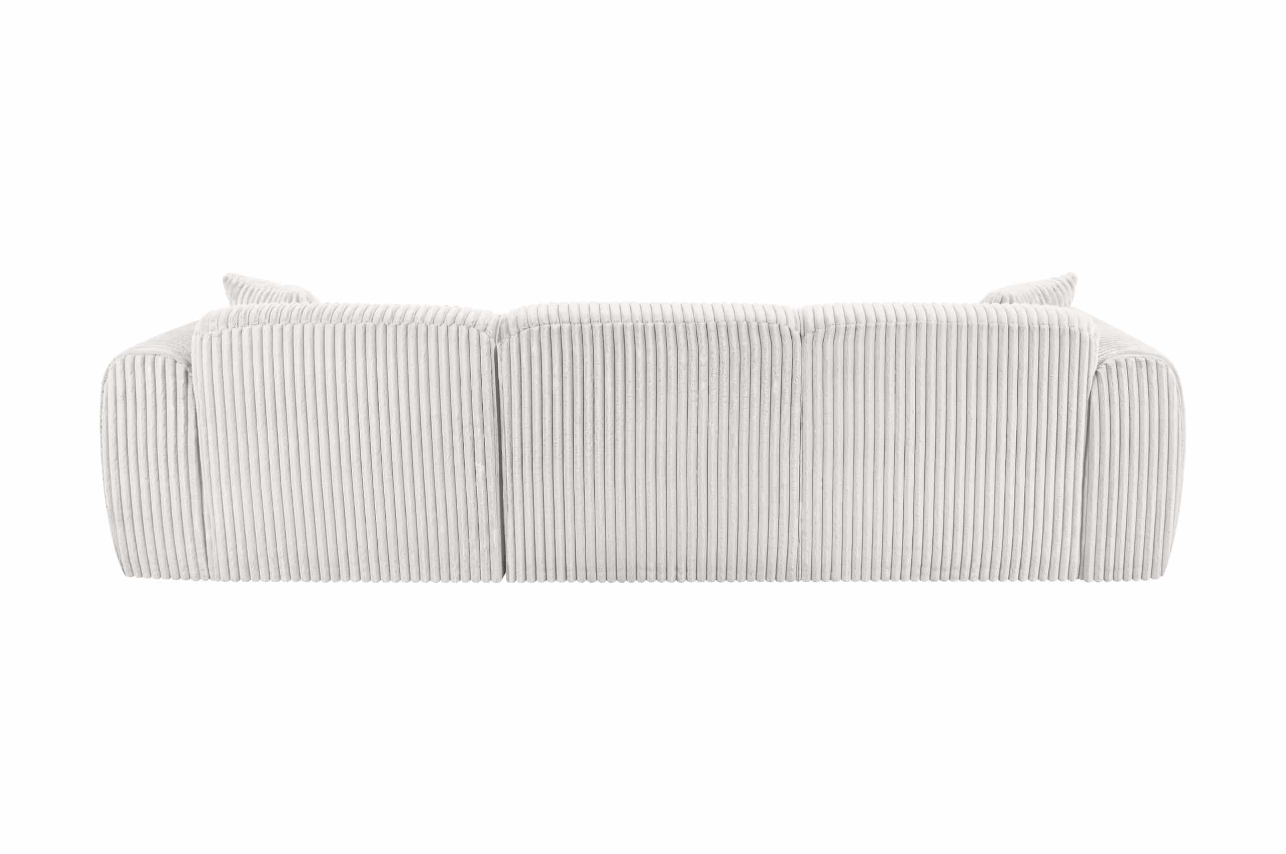 Ecksofa Tamara – Modernes Breitcord Sofa in Silver | Komfortabel & Stilvoll | 280x165 cm Ecksofa Tamara – Modernes Breitcord Sofa in Silver | Komfortabel & Stilvoll | 280x165 cm