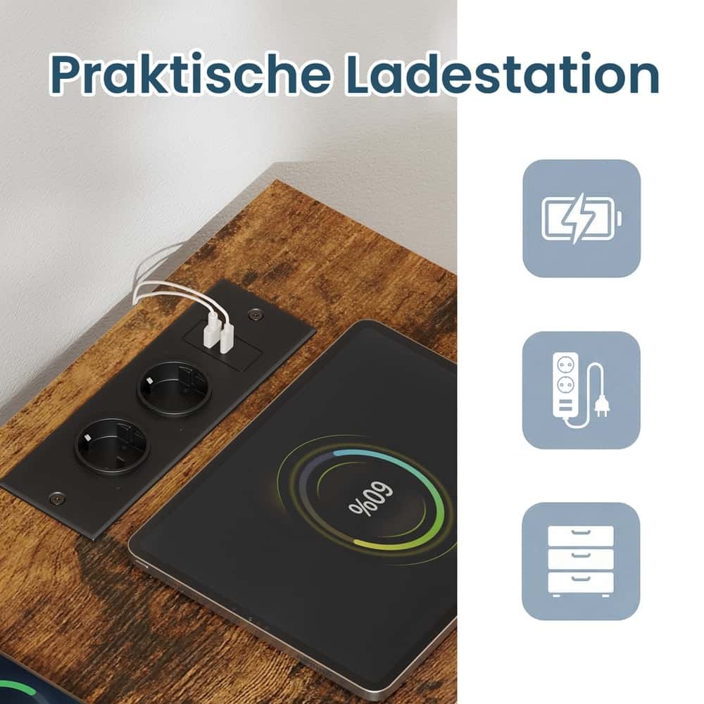 Kommode mit LED-Beleuchtung, Sideboard, Schubladenschrank für Wohnzimmer Kommode mit LED-Beleuchtung, Sideboard, Schubladenschrank für Wohnzimmer