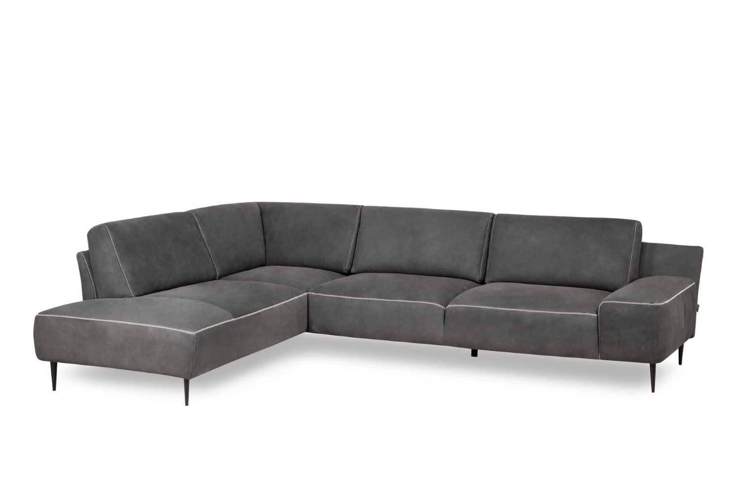 Echtleder Ecksofa Forma – Luxus Nubukleder Sofa für höchste Ansprüche - designwerk