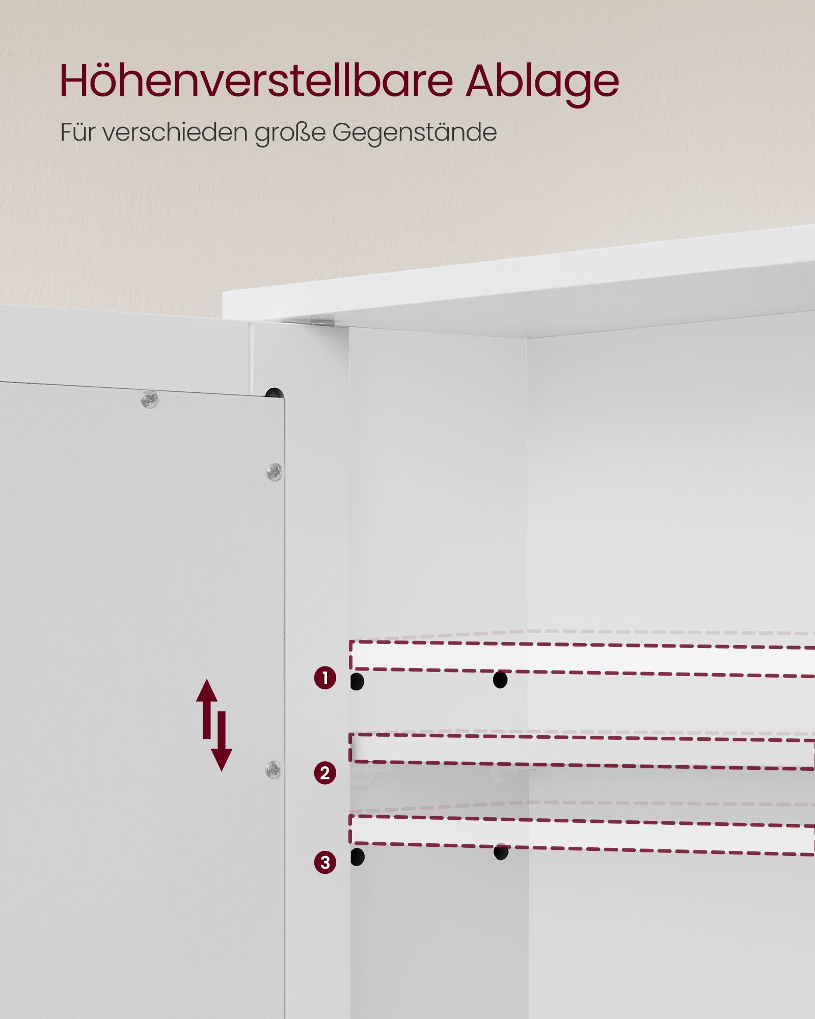 Spiegelschrank mit offenem Fach Wandmontage weiß Spiegelschrank mit offenem Fach Wandmontage weiß