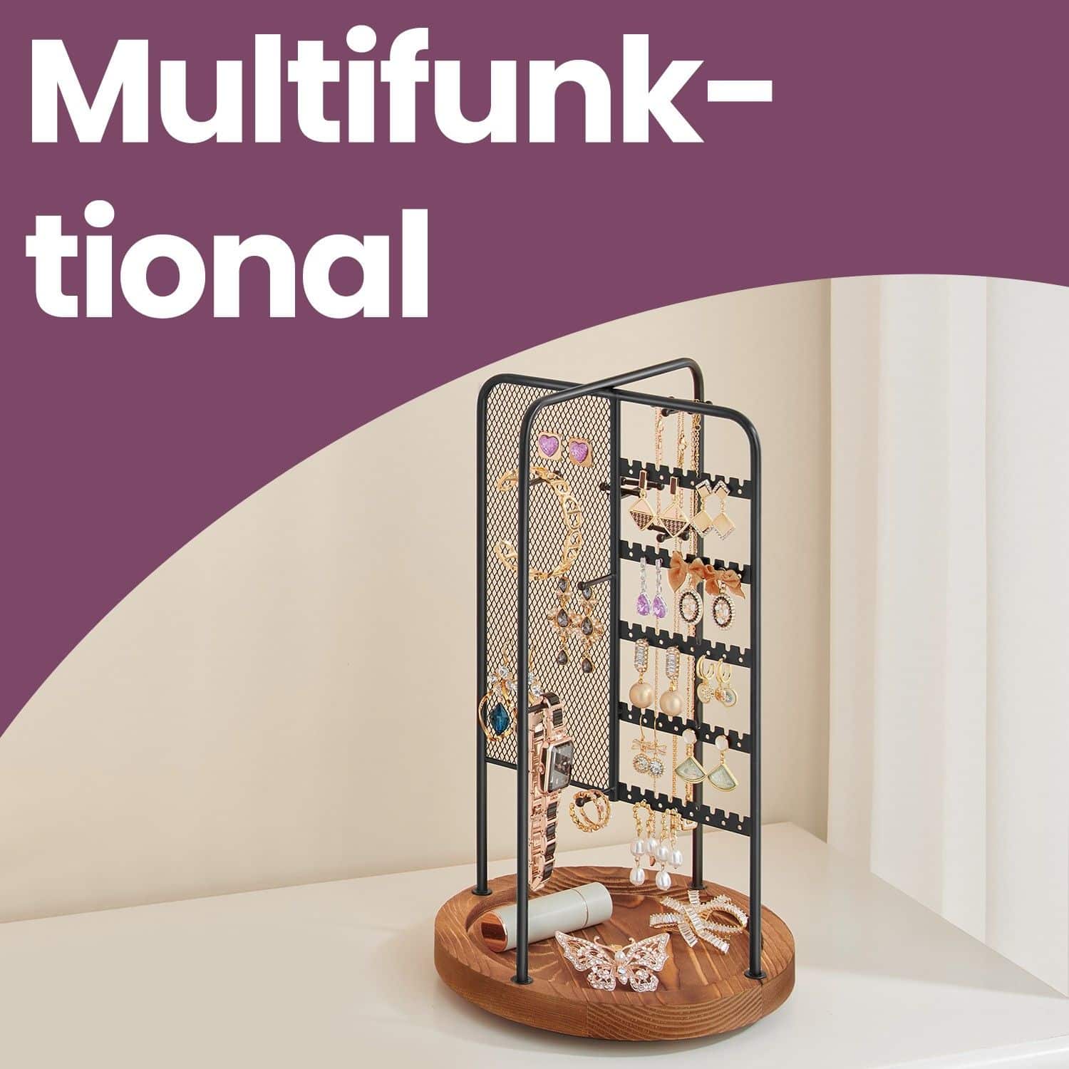 Schmuckständer für Halsketten Geschenkidee schwarz Schmuckständer für Halsketten Geschenkidee schwarz
