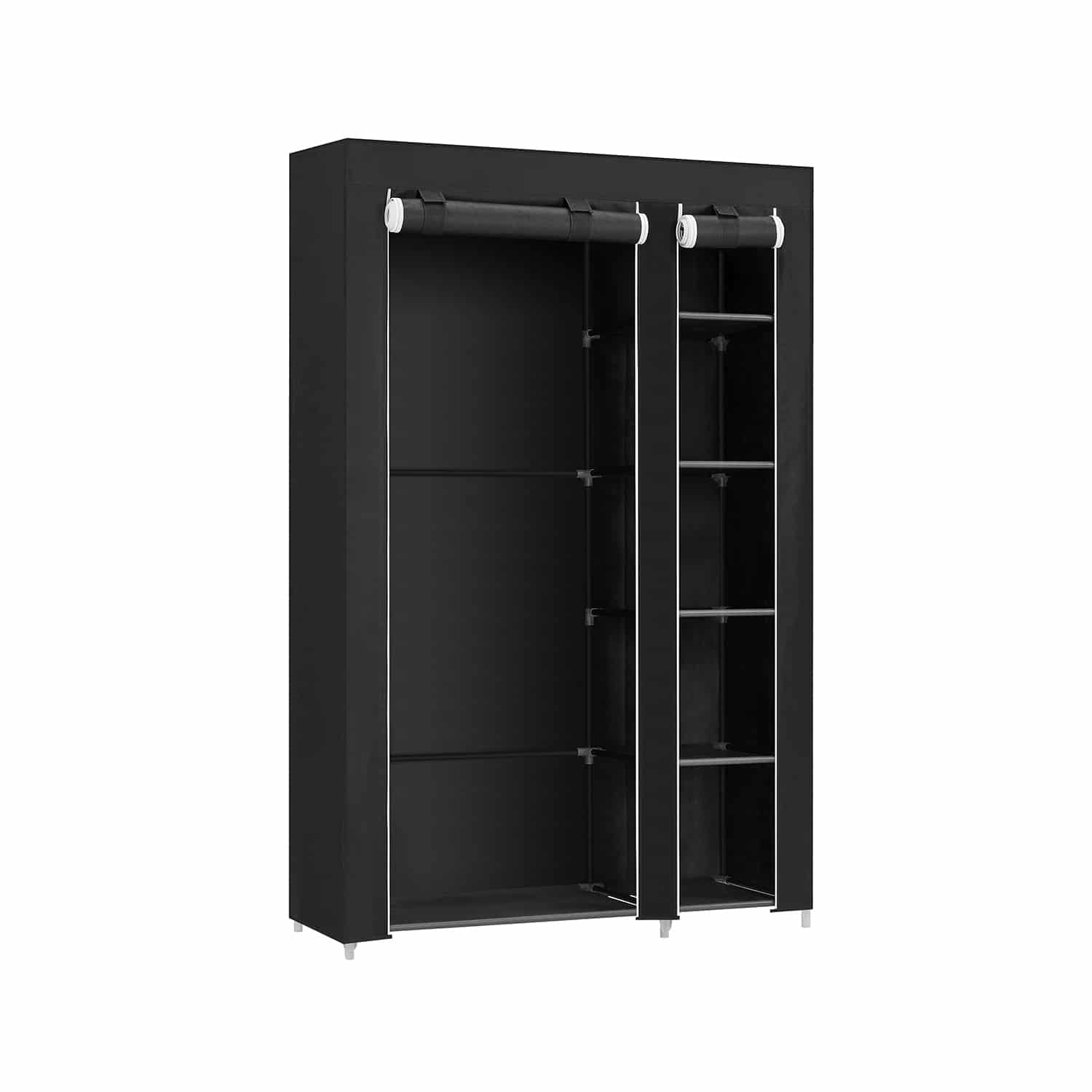 Stoffschrank 175 x 110 cm Schwarz-LSF007 Stoffschrank 175 x 110 cm Schwarz-LSF007