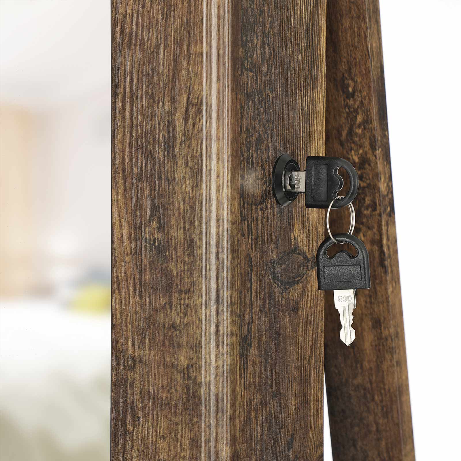 Schmuckschrank 360° drehbar Vintagebraun-B34JJC062K01 Schmuckschrank 360° drehbar Vintagebraun-B34JJC062K01