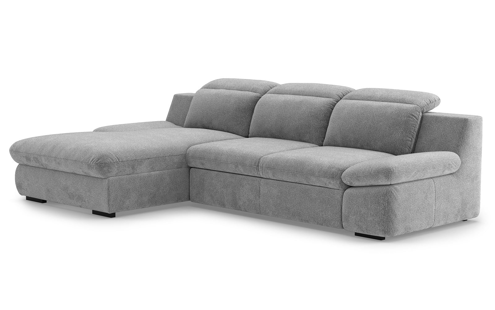 Lorena Ecksofa mit Schlaffunktion und Bettkasten - steel - Cotta Lorena Ecksofa mit Schlaffunktion und Bettkasten - steel - Cotta